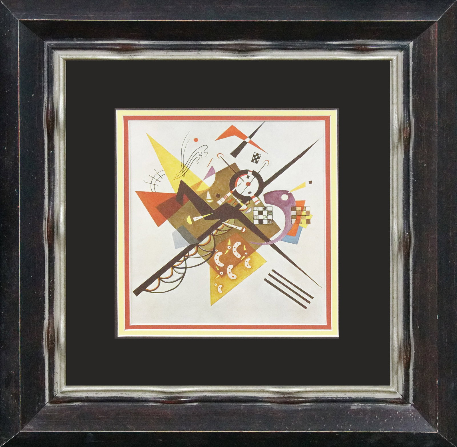 Wassily Kandinsky (Russian 1866-1944) Lithograph after Kandinsky from 1970: Kandinsky (Russian 1866-1944) Color Plate Lithograph Approx 24x20 inches. Custom framed. Includes Certificate of Authenticity. Art Artwork Artist.