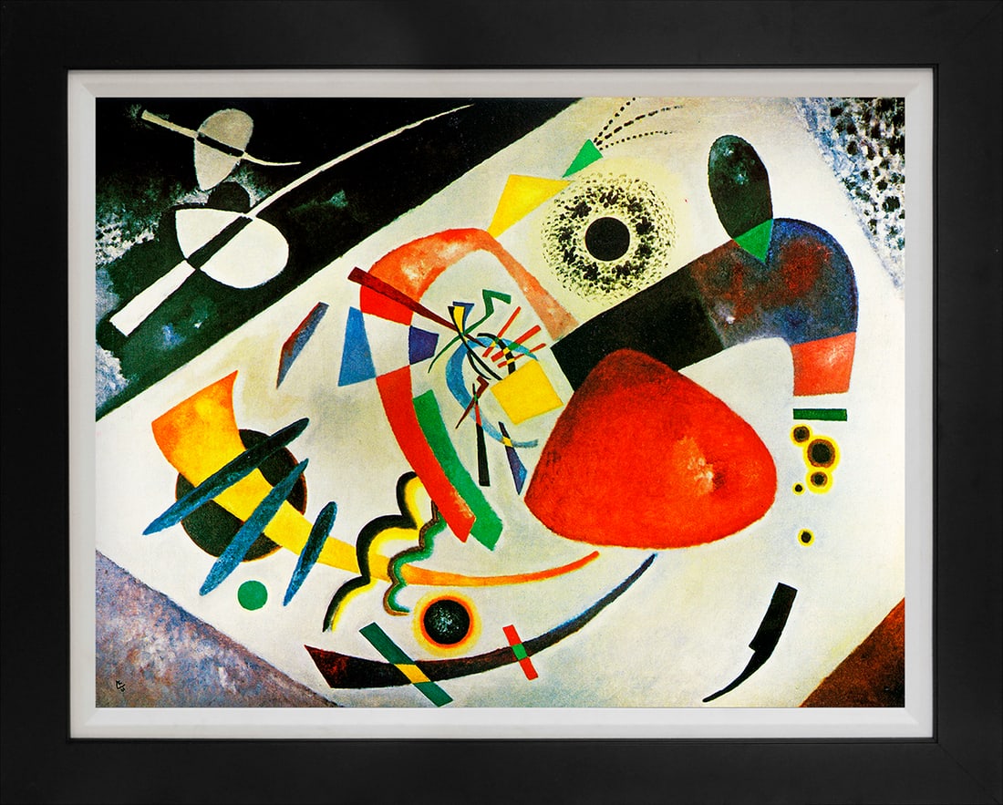 Wassily Kandinsky (Russian 1866-1944) Red Spot Limited Edition on canvas after Wassily Kandinsky (1 of 1)