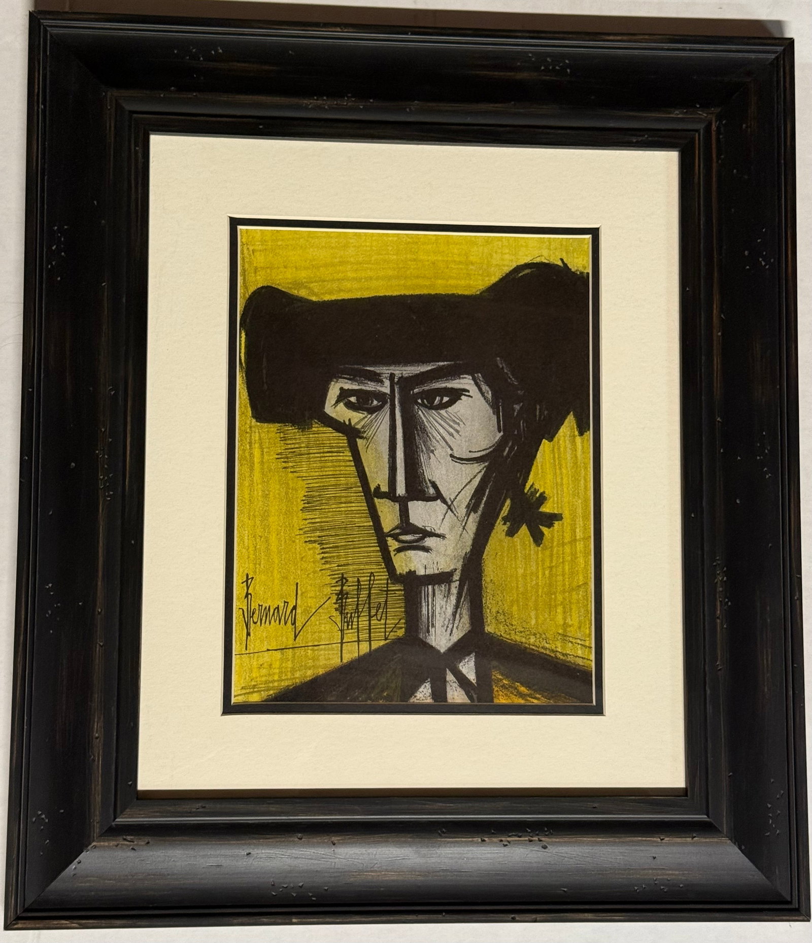 Bernard Buffet color Plate Lithograph 1970: Bernard Buffet color plate Lithograph from 1968. Approx 24 x 20 inches. Custom framed. Includes certificate. Art Artwork Artist.