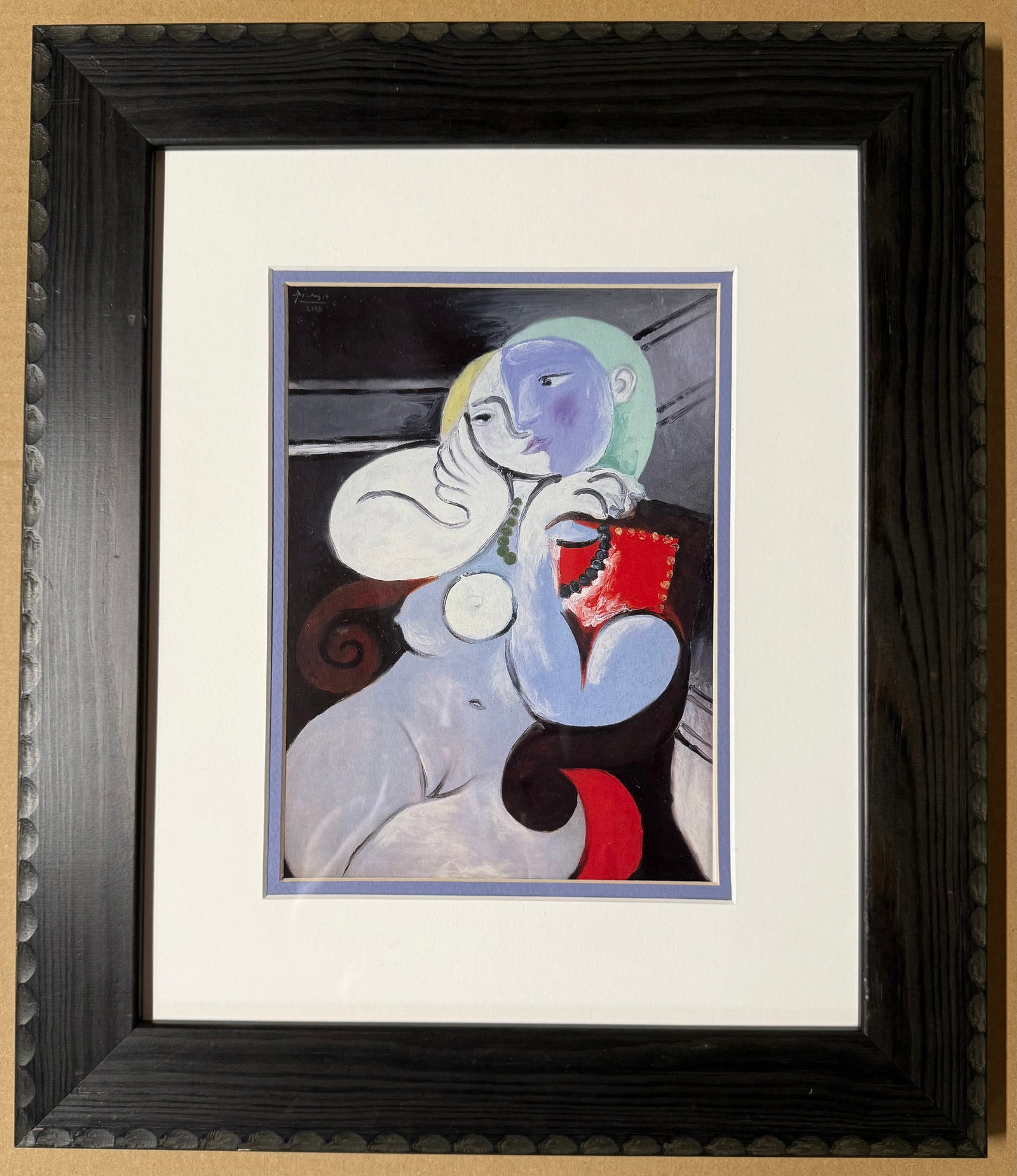 Pablo Picasso (Spanish 1881-1973) Color Plate Lithograph: Pablo Picasso (Spanish 1881-1973) Color Plate lithograph from 1961 Paris. Image size 16 x 10 inches. Approx. 24 x 20 inches overall. Custom framed Includes documentation. Art Artwork Artist.