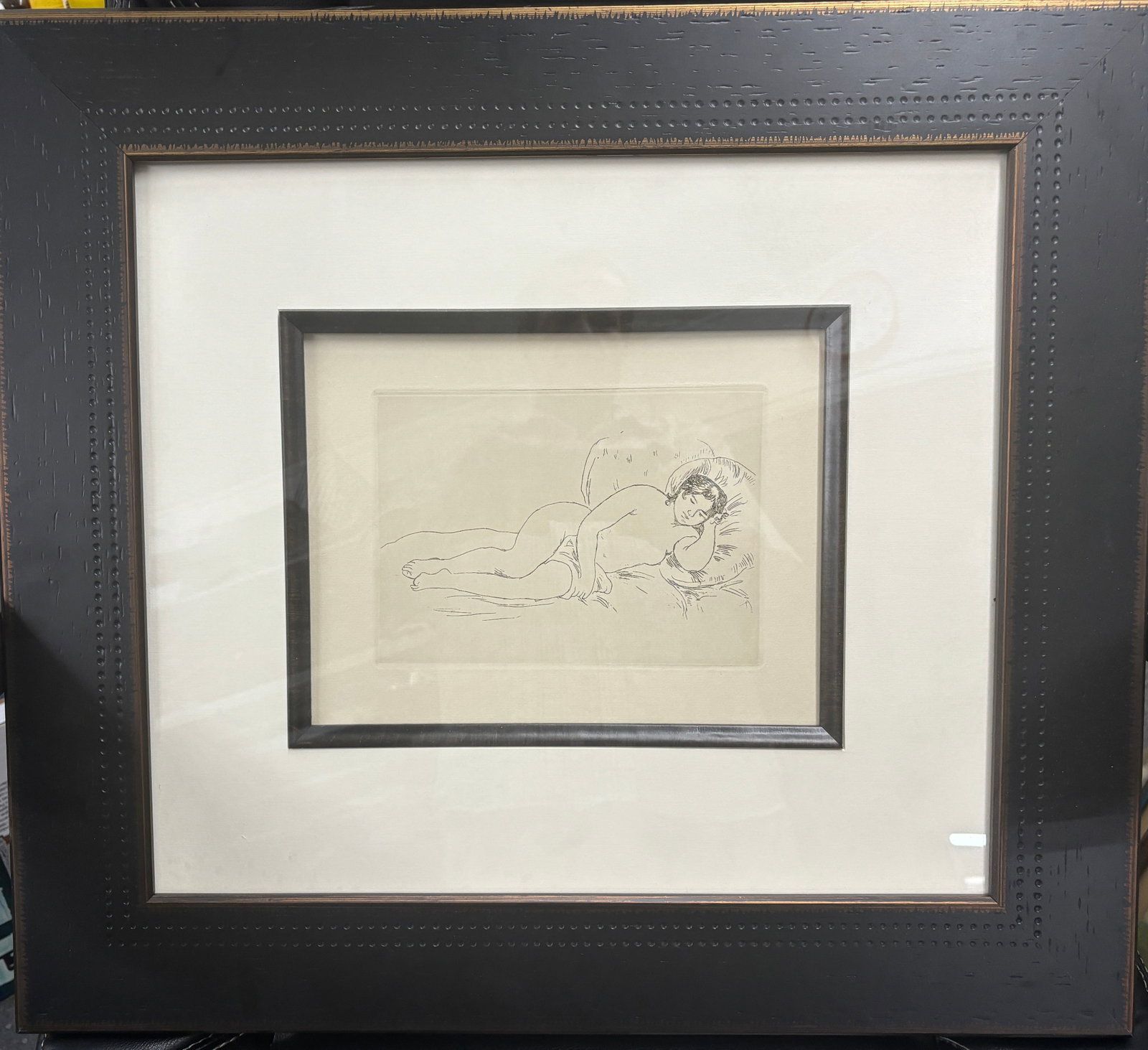 Pierre Renoir (French, 1841-1919) Pierre Renoir Etching Embossed (1 of 1)