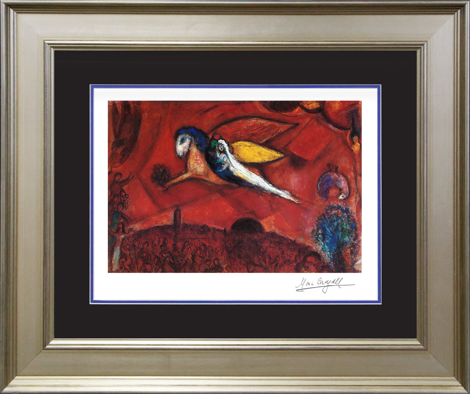 Marc Chagall (Russian-French 1887-1985) Marc Chagall Song of Songs IV Marc Chagall Limited Edition: Marc Chagall (Russian-French 1887-1985)Marc Chagall. Limited edition lithograph on archival watercolor paper. The signature is in the plate. Certificate of Authenticity is included. Approx. 25x30 in. 