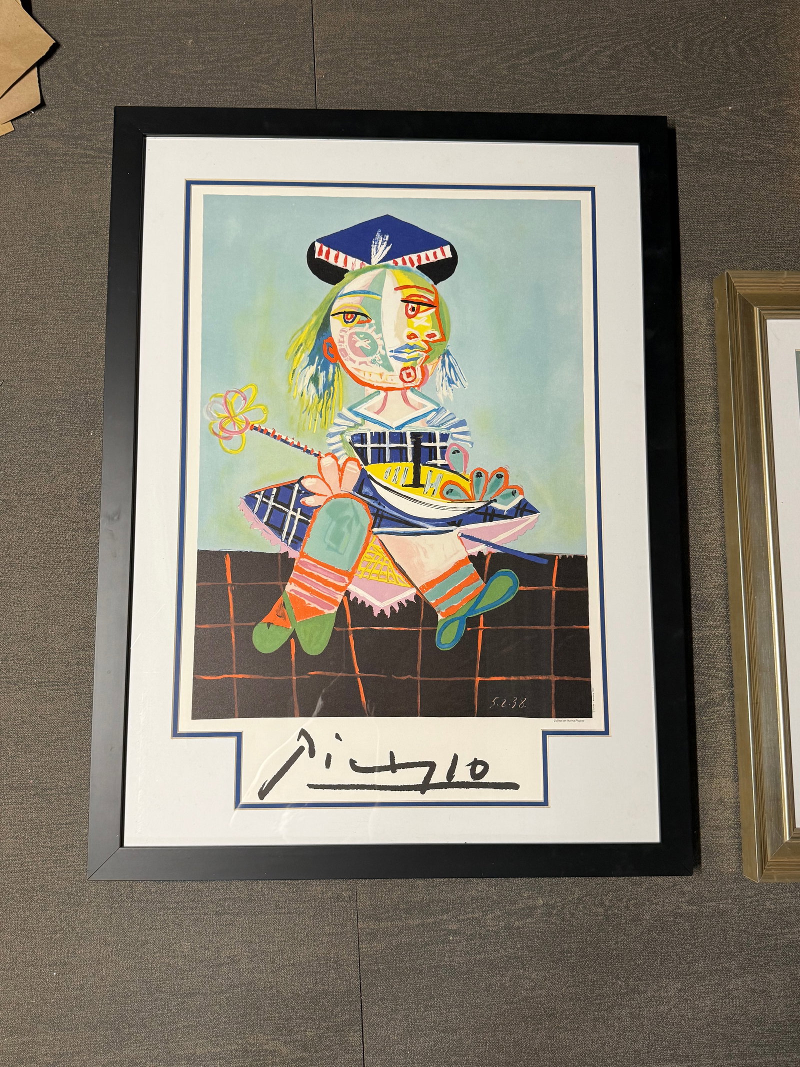 Pablo Picasso Limited edition Marina Picasso Ediition: Pablo Picasso (Spanish 1881-1973) lithograph limited edition from 1982 Marina Picasso Edition, Paris. Image size 18x24 inches. Approx.image size Custom framed Includes documentation. Art Artwork Artis