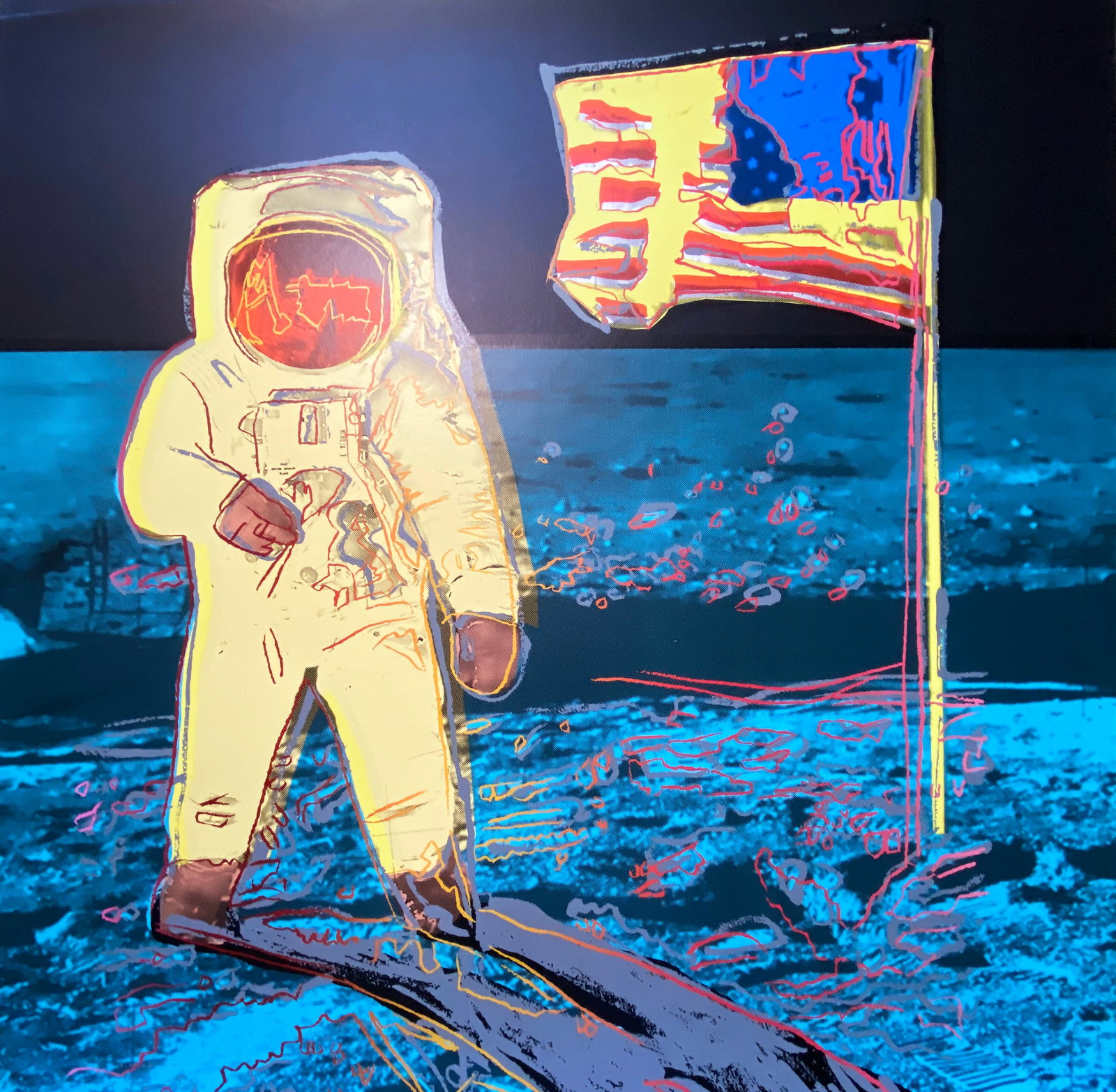 Andy Warhol (American 1928-1987) Screenprint Moonwalk 1987 Serigraph (1 of 1)
