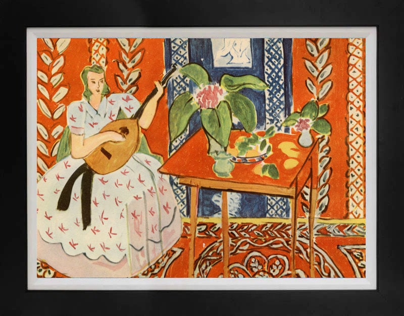 Henri Matisse (French 1869-1954) Color Plate Lithograph.: Henri Matisse (French 1869-1954) Color Plate Lithograph. Custom framed and includes documentation. Approx 24x20 inches. Art Artwork Artist.