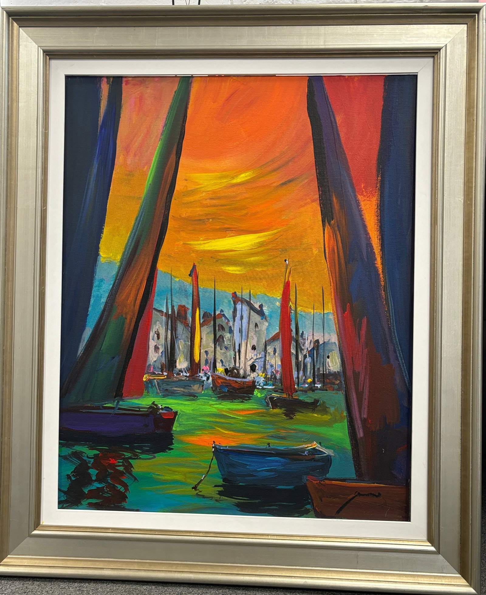 Michael Schofield (American 1947) Original oil painting on canvas by Michael Schofield Landscape: by Michael Schofield (American 1947) Original Painting on canvas Hand signed by the artist. One of a kind original. Approx 30x24 image. Includes certificate Custom framed. This work was purchased dire