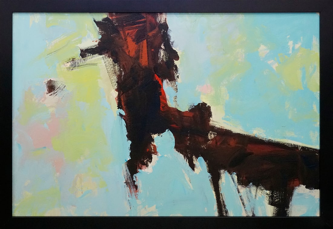 Michael Schofield (American 1947) original abstract on canvas (1 of 1)