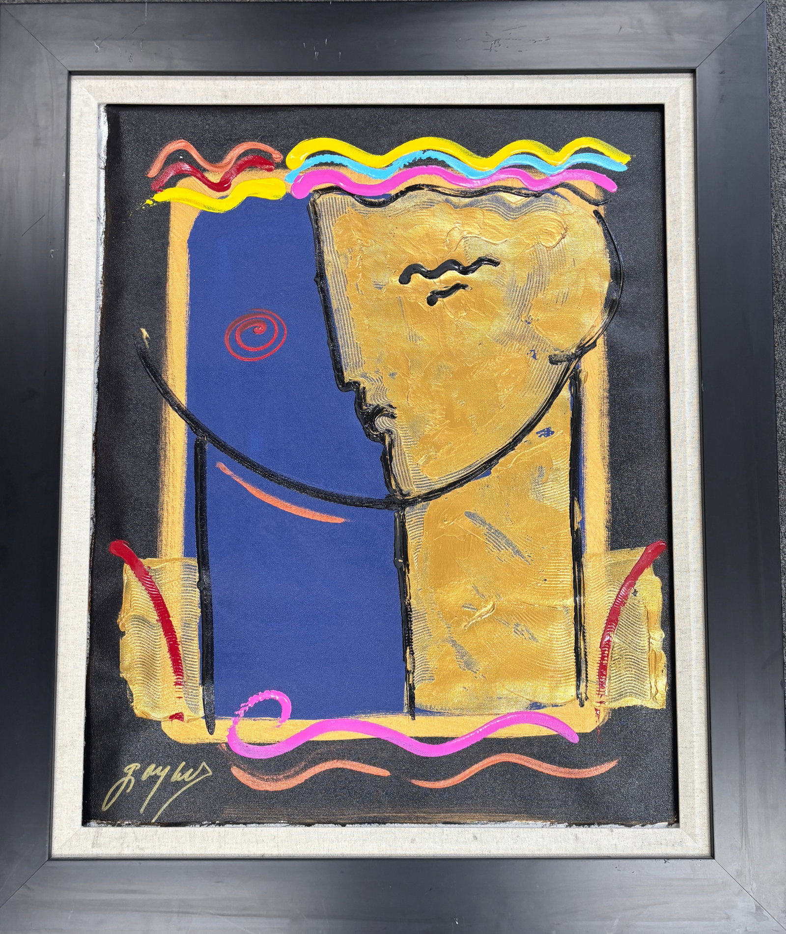 Gaylord Soli (American 1939) Original Painting on canvas by Gaylord Soli: Gaylord Soli (American 1939) - Original acrylic on canvas One of a kind. Hand signed by the artist. Approx. 30x24 inches image size. Includes Certificate of Authenticity. Custom framed. This work was 