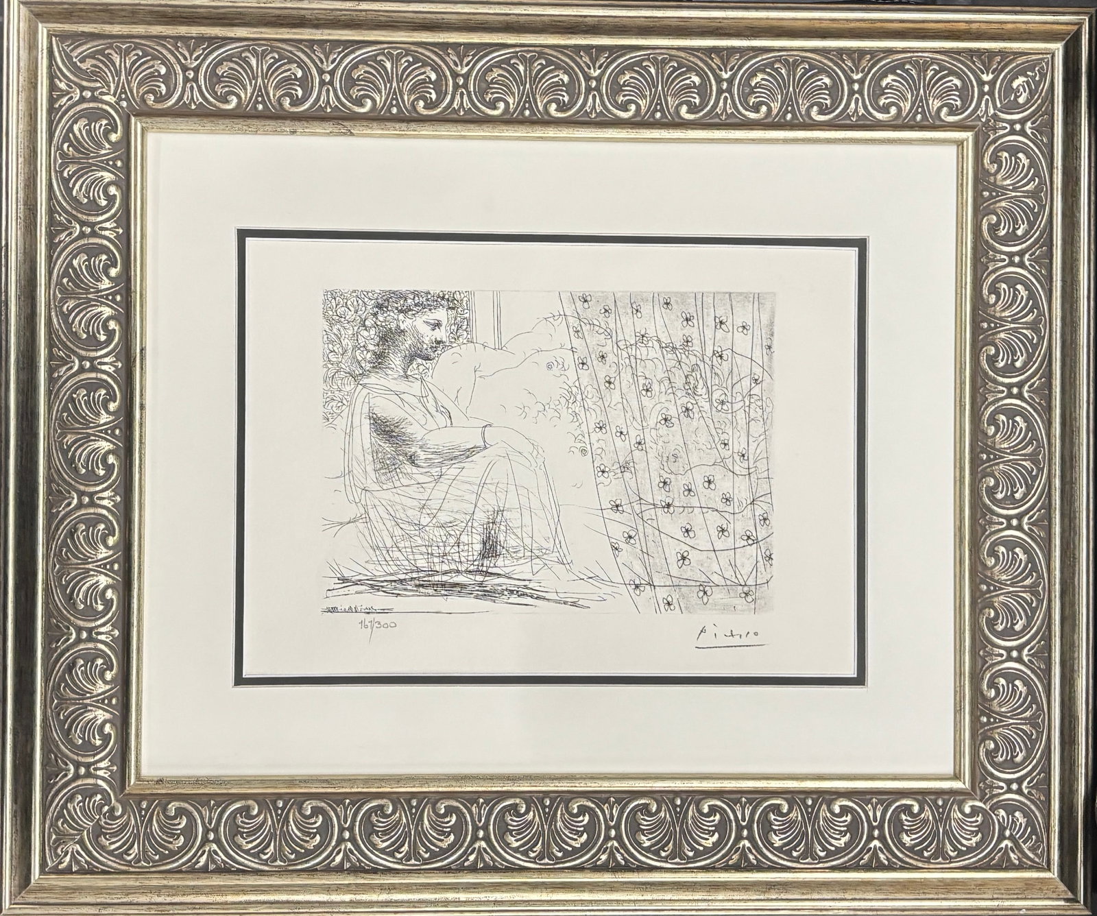 Pablo Picasso (Spanish 1881-1973) Lithograph from 1990 Suite Vollard. Authorized by the Picasso: Pablo Picasso (Spanish 1881-1973) Lithograph from 1990 Suite Vollard. Authorized by the Picasso Family. Each piece is numbered from an edition of 300, and includes the museum stamp on the back with th