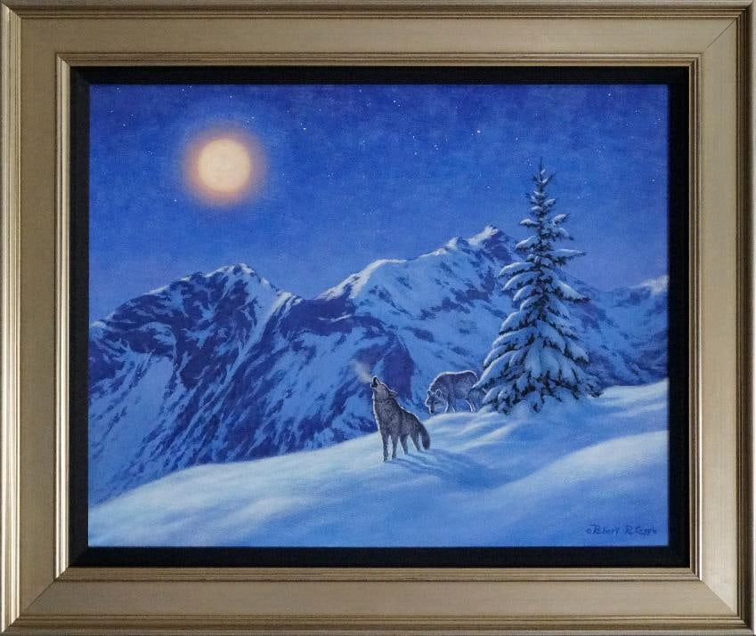 Robert Copple (American 1963) Hand Embellished Painting on canvas Limited Edition (1 of 1)