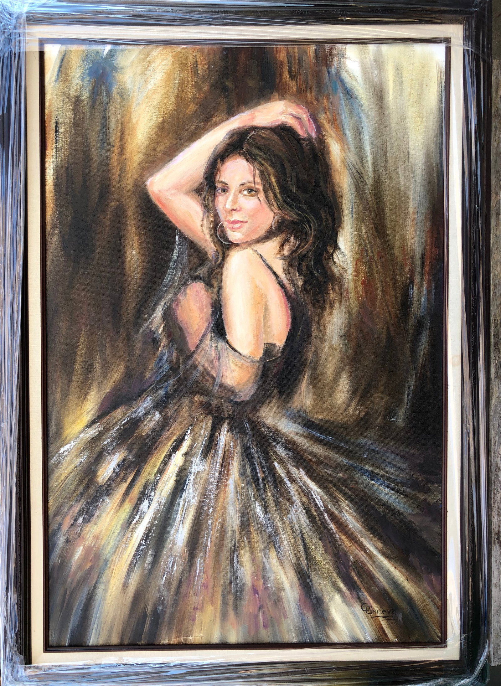 Oksana Grineva Original oil painting on canvas: Oksana Grineva Original oil painting on canvas. One of a kind original. Hand signed by the artist. 24 x 30 inches approx image size Includes certificate of authenticity. Custom framed. This work was p