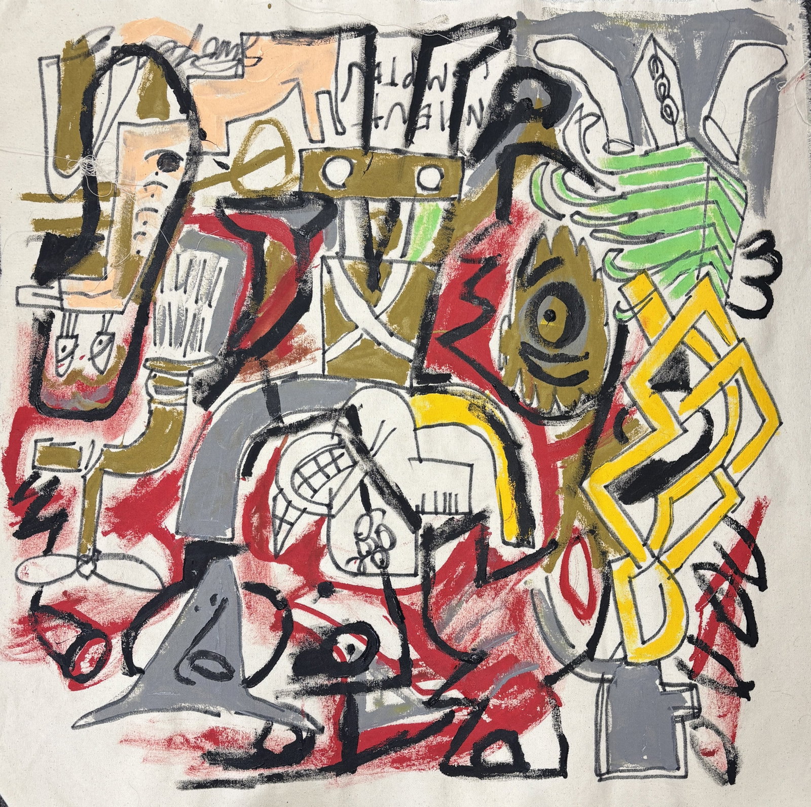Gino Perez (Mexican-American 1977) Original Mixed Media Painting on canvas by Gino Perez (1 of 1)
