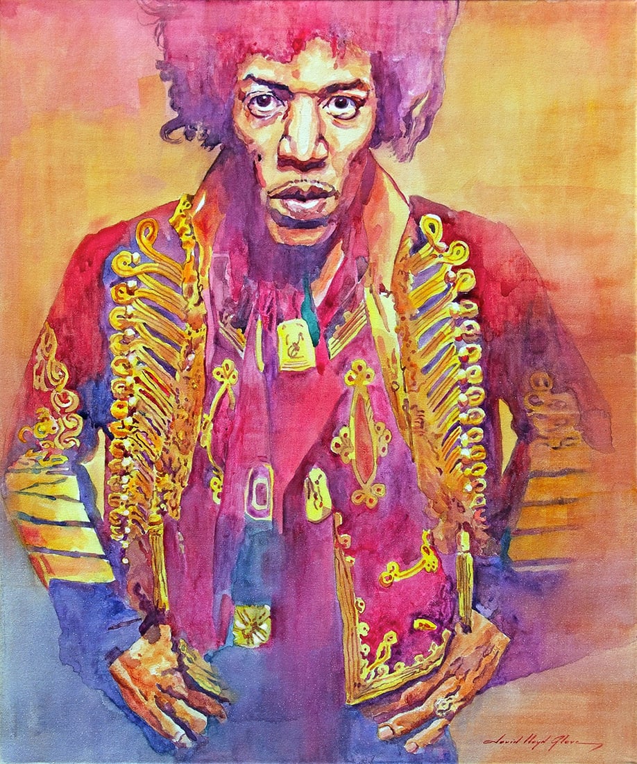 David Lloyd Glover (American 1949) The Great One Original Mixed Media Painting on canvas David Lloyd