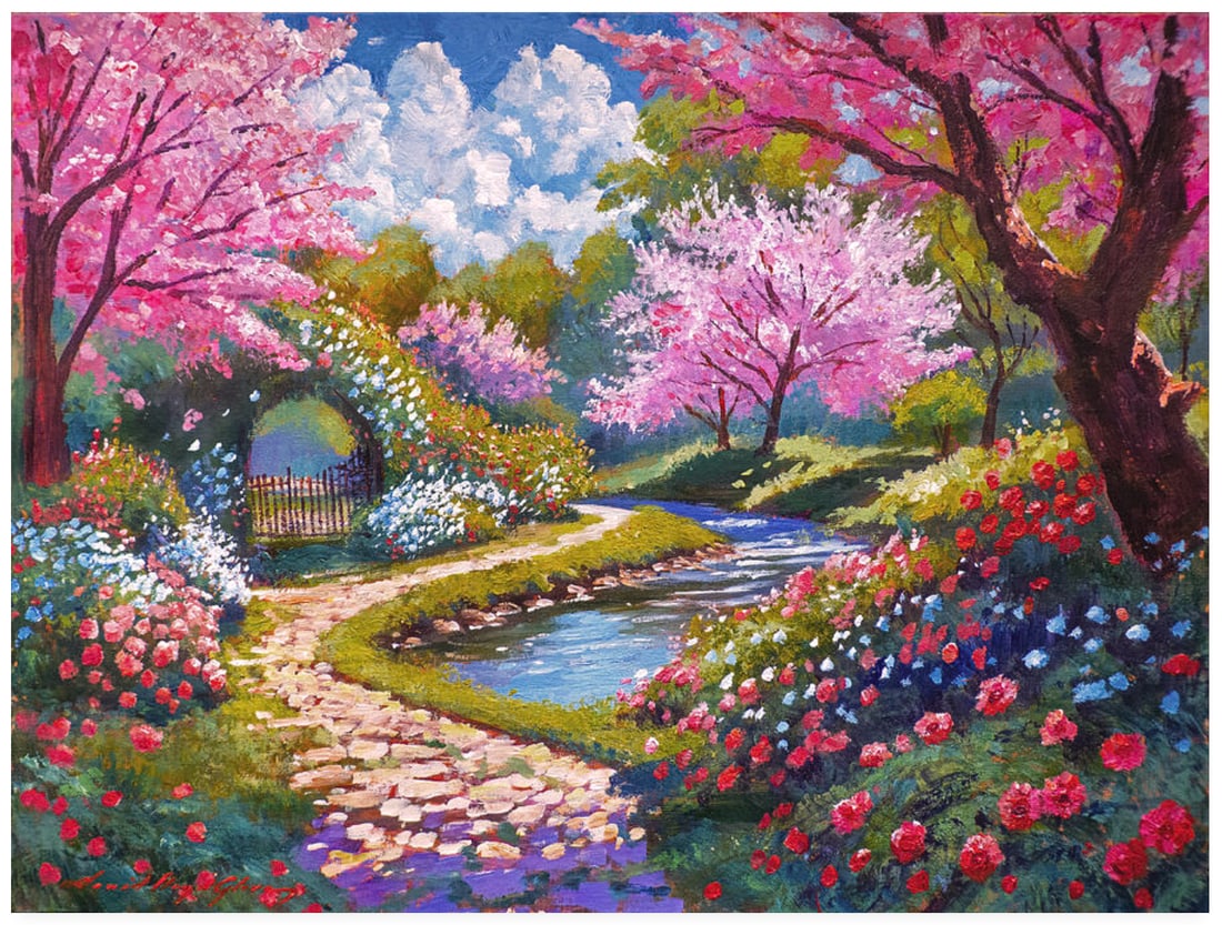 David Lloyd Glover (American 1949) Original Mixed Media Painting on canvas by David Llloyd Glover A