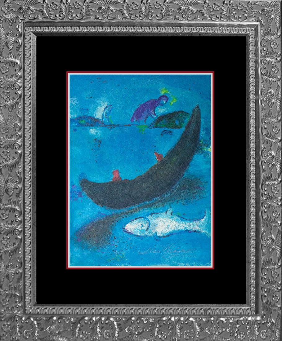 Marc Chagall (Russian-French 1887-1985) Marc Chagall Hand Signed Lithograph: Marc Chagall (Russian-French 1887-1985) Marc Chagall Hand Signed Lithograph. Approx 20x24 inches. Custom framed. Hand signed by Marc Chagall. Includes documentation Art Artwork Artist.