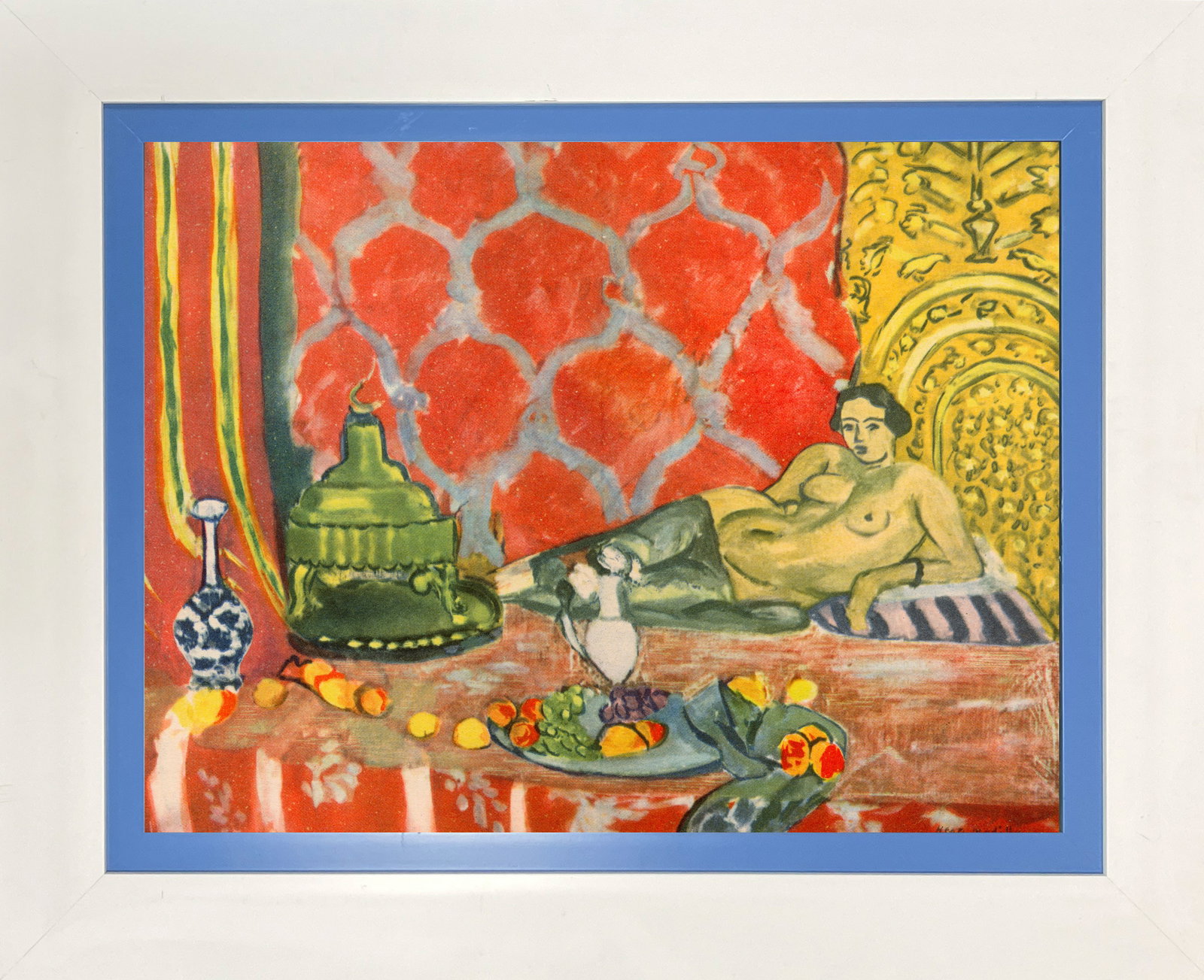 Henri Matisse (French 1869-1954) Color Plate Lithograph.: Henri Matisse (French 1869-1954) Color Plate Lithograph. Custom framed and includes documentation. Approx 24x20 inches. Art Artwork Artist.