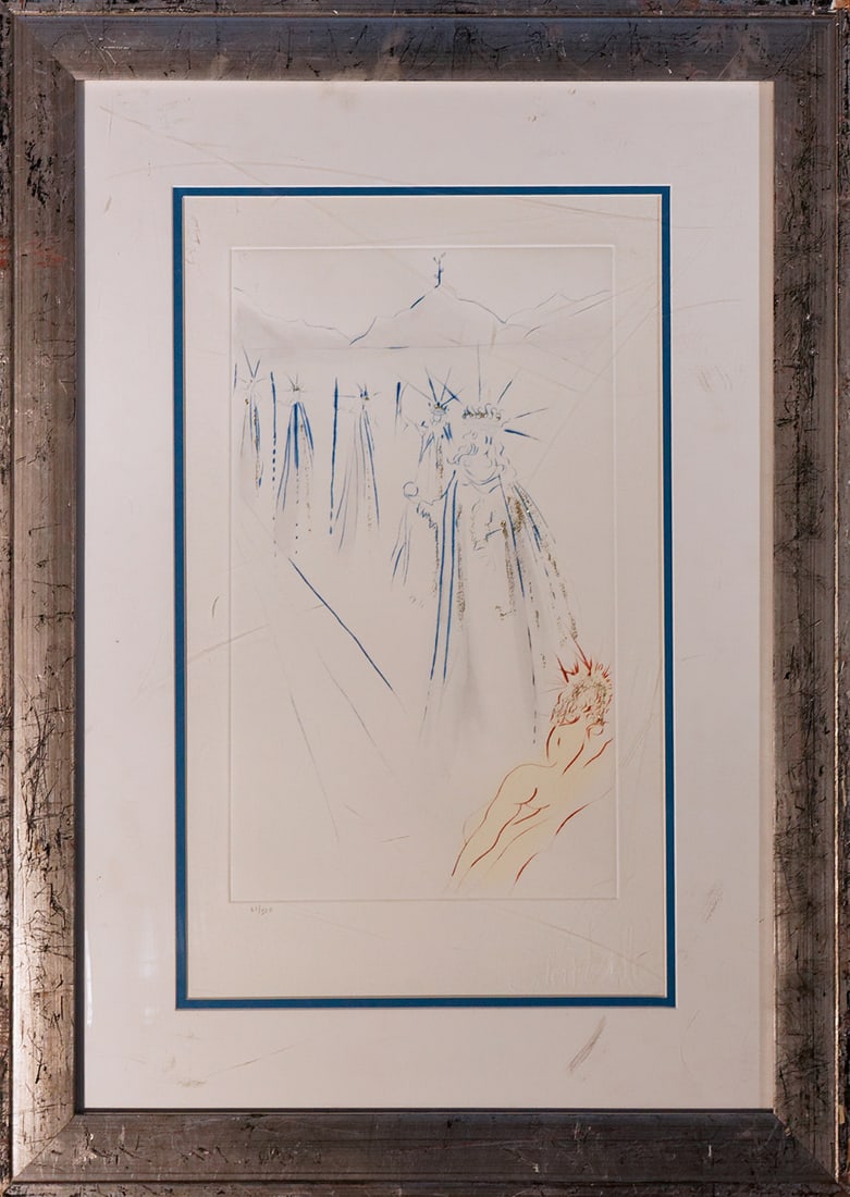 Salvador Dali (Spanish 1904-1989) Limited Edition Lithograph: Salvador Dali (Spanish 1904-1989) Limited Edition Lithograph Signed in the plate and numbered by the artist Professionally framed. Approx 22x26 inches. Art Artwork Artist.