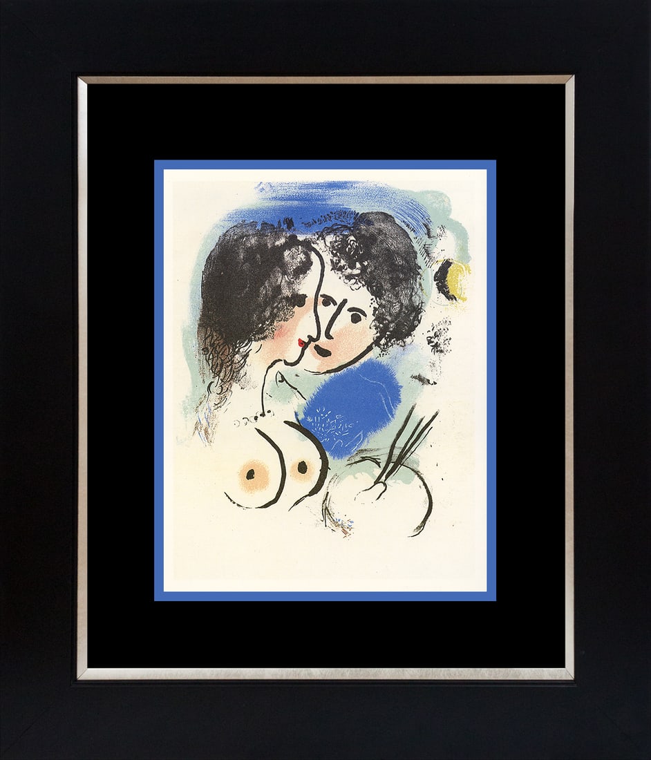 Marc Chagall (Russian-French 1887-1985) Lithograph from 1965: Marc Chagall (Russian-French 1887-1985) Marc Chagall (Russian-French 1887-1985) Lithograph from 1965Marc Chagall Lithograph from 1965. Custom framed. Approx 24x20 inches. Includes certificate. Art Art