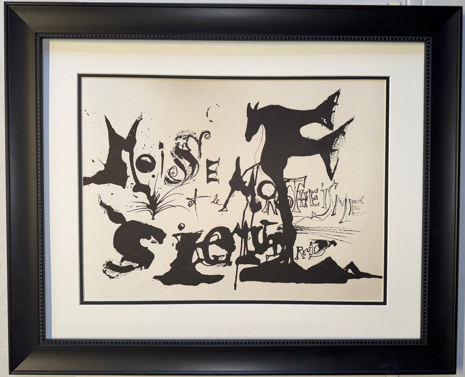 Salvador Dali (Spanish 1904-1989) Serigraph 1973 Moses and Monotheism (1 of 1)