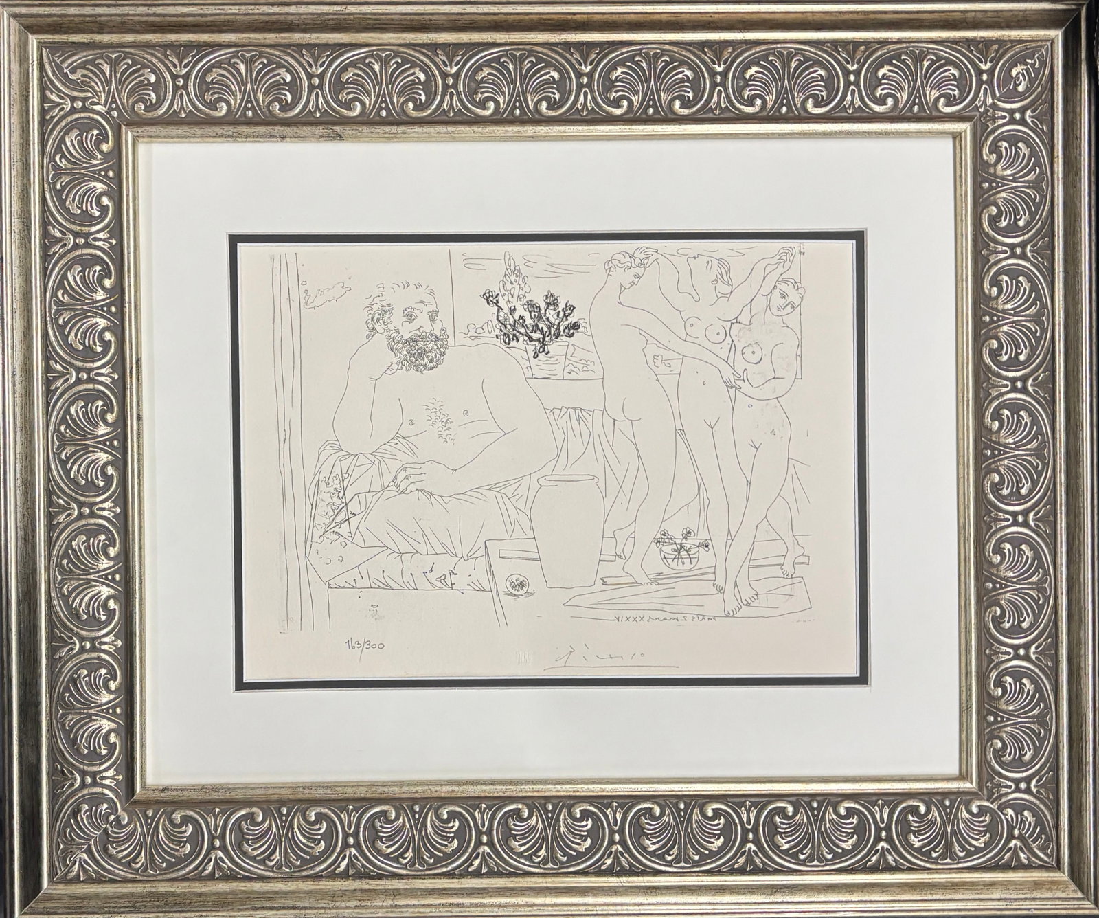 Pablo Picasso (Spanish 1881-1973) Lithograph from 1990 Suite Vollard. Authorized by the Picasso (1 of 1)