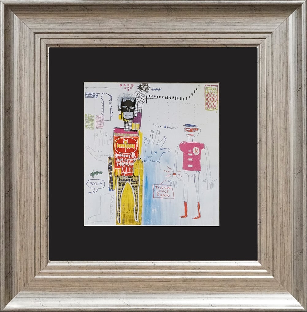 Jean-Michel Basquiat (American 1960-1988) Lithograph after Basquiat from 1984: Jean-Michel Basquiat (American 1960-1988) Lithograph from 1984 Approx 22 x20 inches. Custom framed. Includes Certificate of Authenticity. Art Artwork Artist.