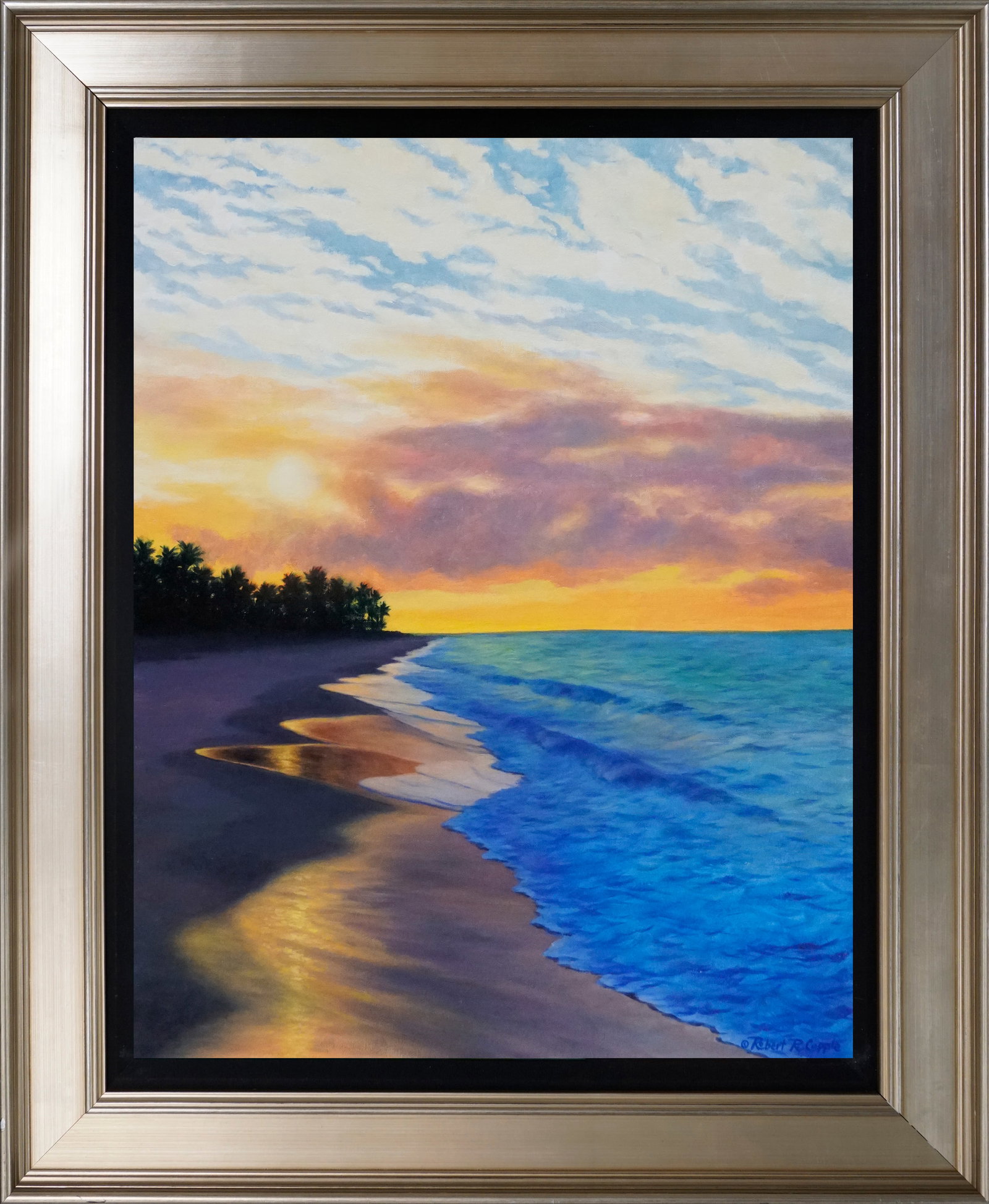 Robert Copple (American 1963) Original Mixed Media Painting on canvas: Original Mixed Media Painting on canvas by Robert Copple (American 1963) Approx image size 22 x 28inches. One of a kind original. Hand signed by the artist. Includes certificate of authenticity. This 