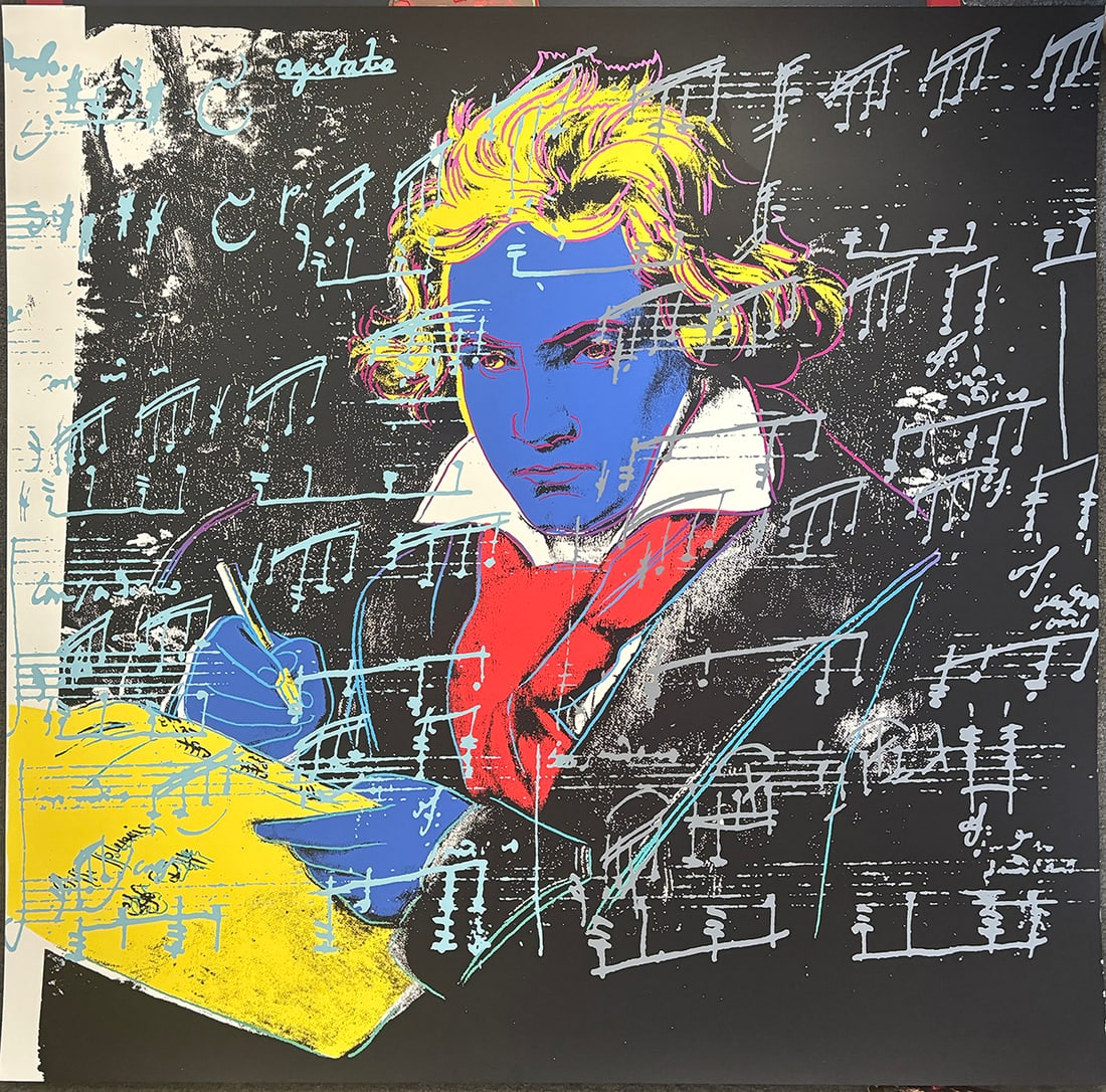 Andy Warhol (American 1928-1987) Serigraph Beethoven (1 of 1)
