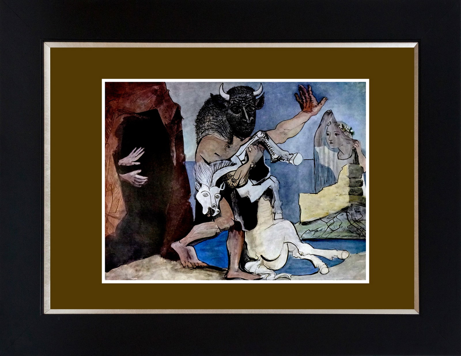 Pablo Picasso (Spanish 1881-1973) lithograph over 65 years old: Pablo Picasso (Spanish 1881-1973) Color Plate Lithograph. Approx 24x20 inches. Includes certificate of authenticity. Professionally framed. Art Artwork Artist.