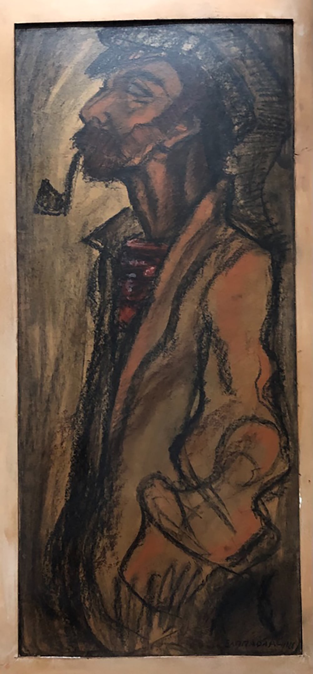Rafael Barradas (1890-1929) Charcoal drawing on paper by Rafael Barradas (1 of 1)