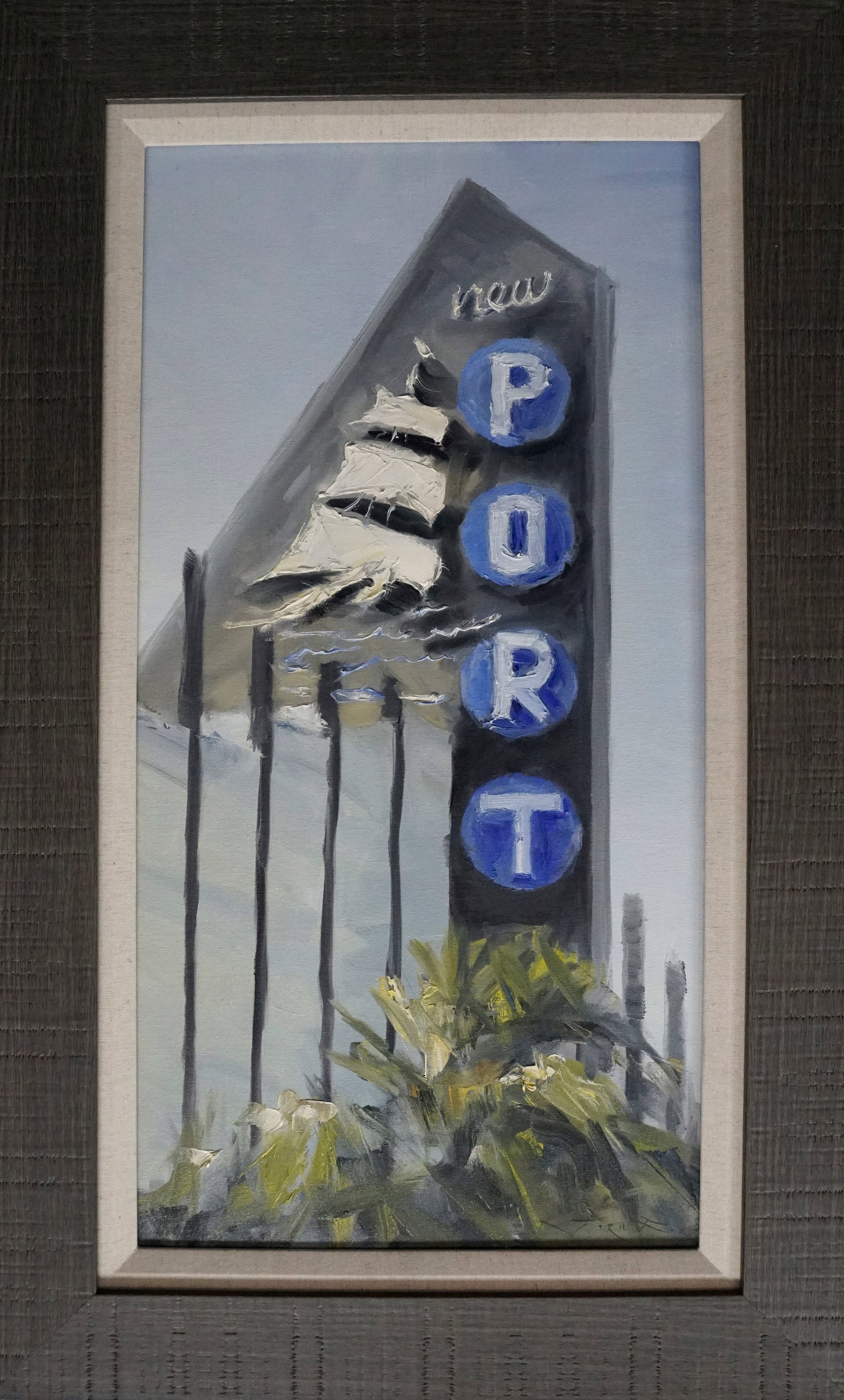 Jorn Fox (American 1954) Original Painting on canvas.: Original Painting on canvas Approx 30x15 image size inches. One-of-a-kind original. Hand signed by the artist Jorn Fox (American 1954) Custom Framed. Includes certificate of authenticity. This work wa