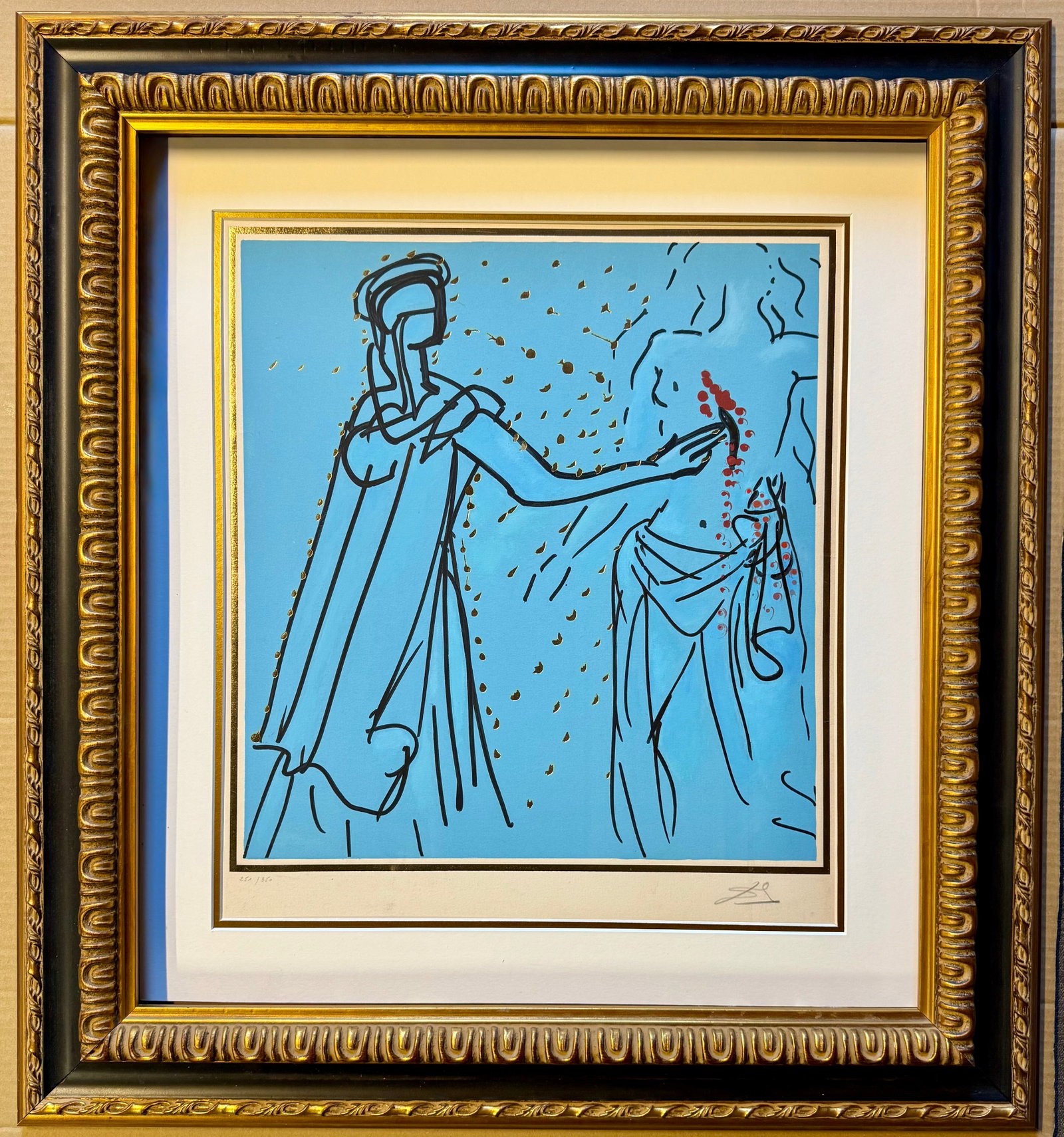 Salvador Dali (Spanish 1904-1989) The Twelve Apostles Limited Edition Lithograph Hand signed and num: Salvador Dali (Spanish 1904-1989) The Twelve Apostles Limited Edition Lithograph Hand signed and numbered Salvador Dali The Twelve Apostles Limited Edition Lithograph Hand signed by Salvador Dali and 