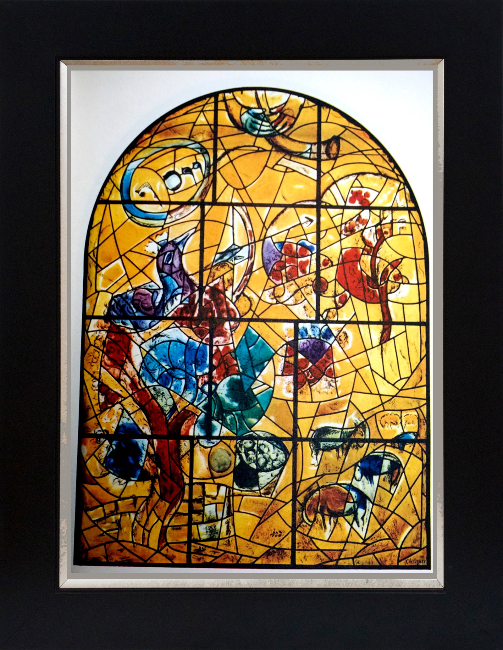 Marc Chagall (Russian-French 1887-1985) Marc Chagall Jerusalem Windows Lithograph from the 1960s (1 of 1)