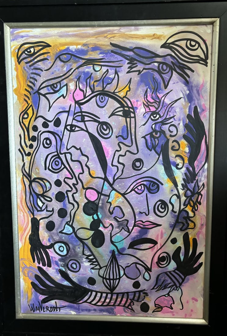 William Verdult (Dutch 1939-2016) Original oil on paper 36x24 inches image size (1 of 1)