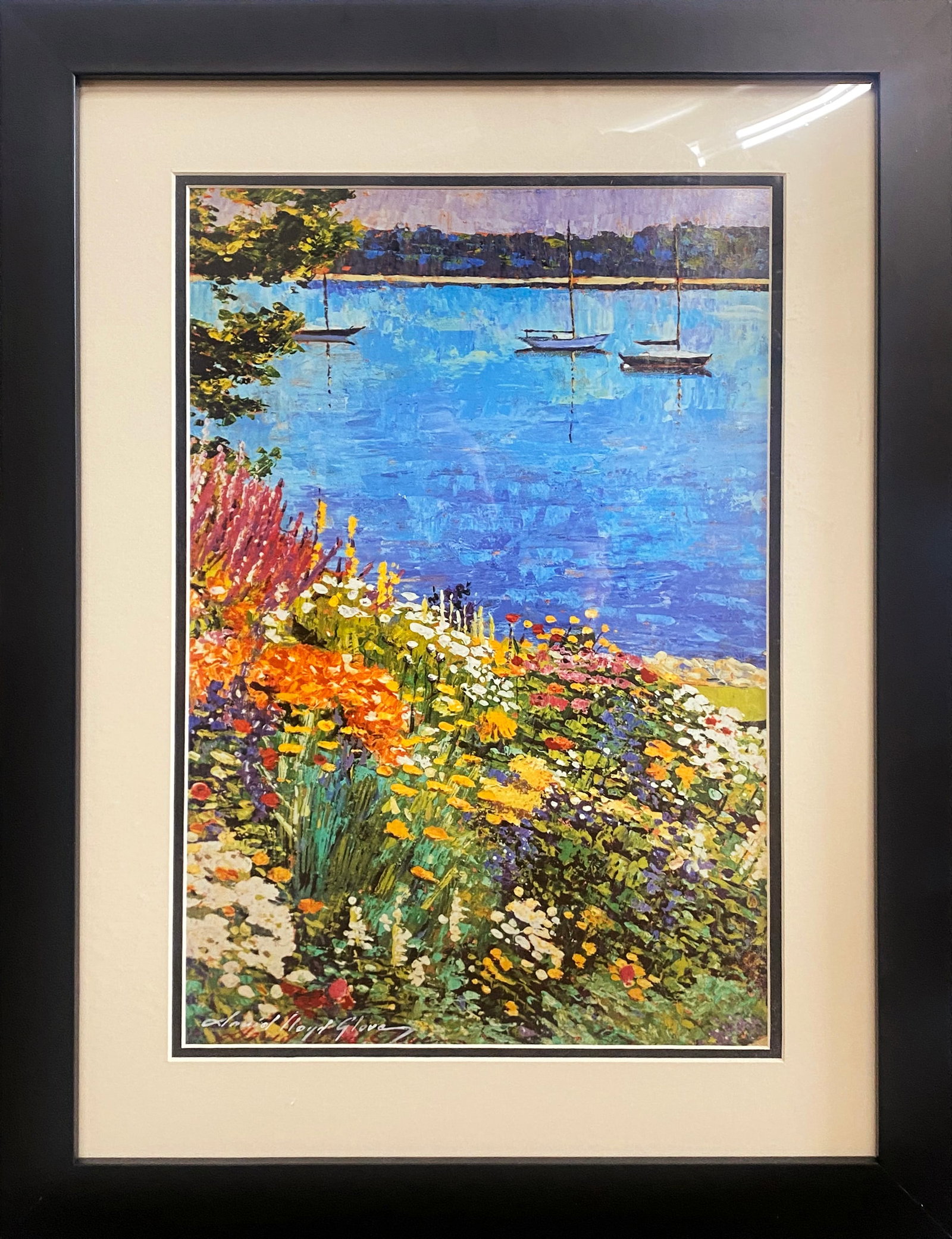David Lloyd Glover (American 1949) Lithograph Hand signed limited edition David Lloyd Glover: Limited Edition by David Lloyd Glover Hand signed by the artist Limited Edition on paper. Custom framed and includes documentation. Approx 16 x 20 inches Art Artwork Artist.
