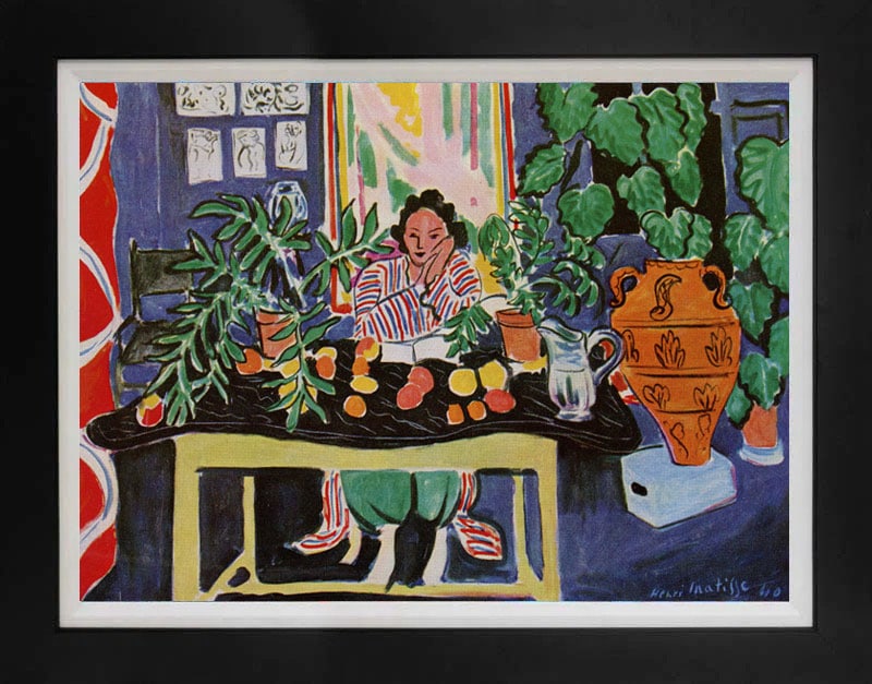 Henri Matisse (French 1869-1954) Color Plate Lithograph.: Henri Matisse (French 1869-1954) Color Plate Lithograph. Custom framed and includes certificate. Approx 24x20 inches. Art Artwork Artist.