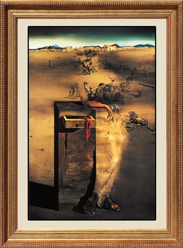 Salvador Dali (Spanish 1904-1989) Limited Edition Lithograph: AMAZING SALVADOR DALI (Spanish 1904-1989) Salvador Dali Limited Edition Lithograph Espana Spain. Approx 24x30 inches. Plate signed and numbered. Includes documentation. Custom framed. Art Artwork Arti