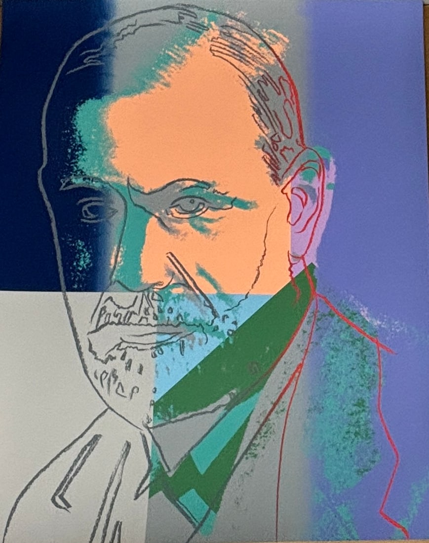 Andy Warhol (American, 1928-1987) Sigmund Freud Screenprint 1980 Serigraph (1 of 1)