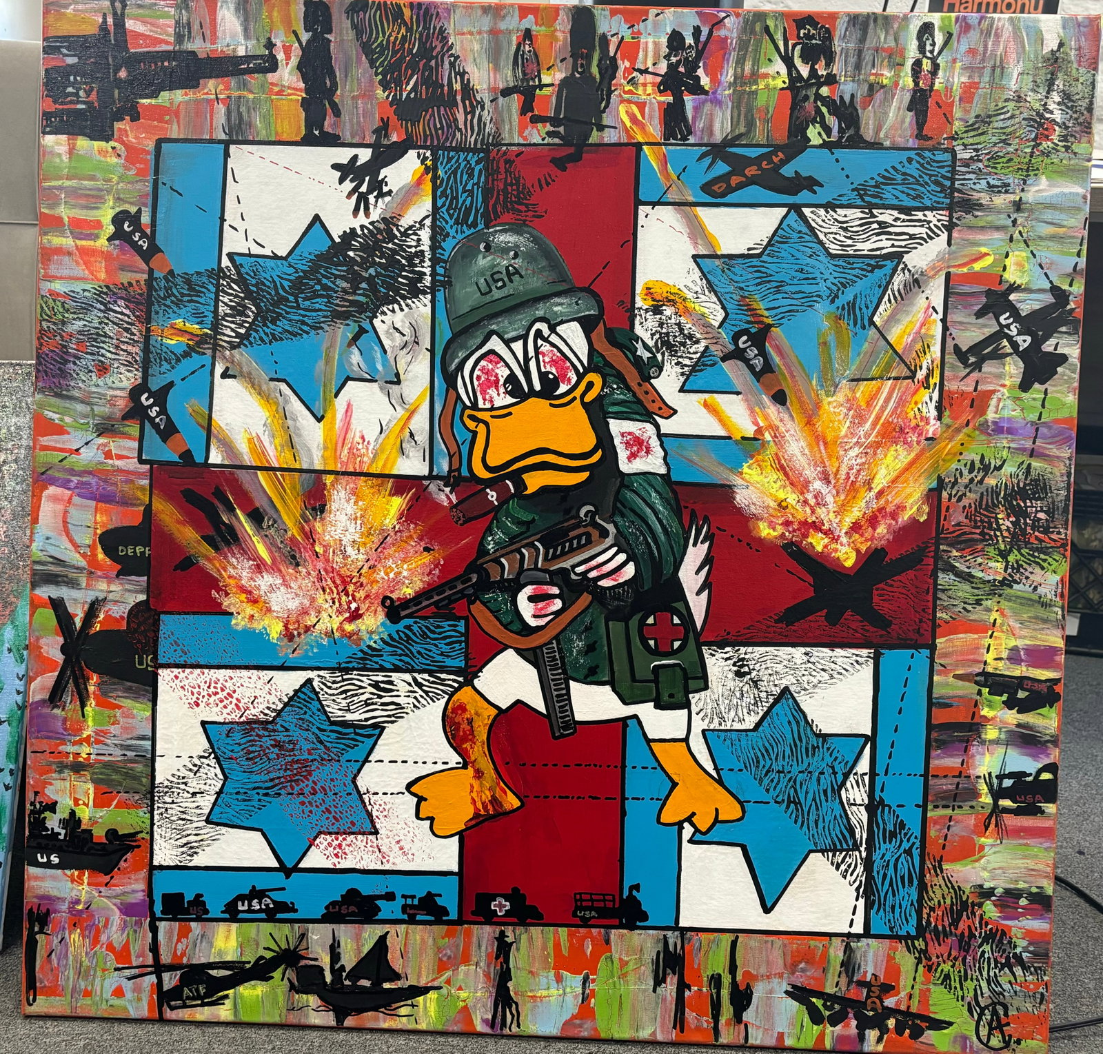 Middle East 2024 original oil painting on canvas by Arthur Chorny (1 of 1)