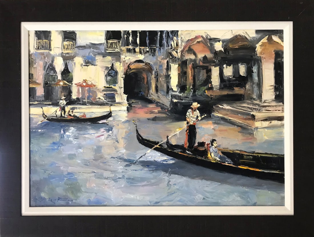 Jorn Fox (American 1954) Original Painting on canvas by Jorn Fox: Original Painting on canvas. Approx 30x40 inches. One-of-a-kind original. Hand signed by the artist Jorn Fox (American 1954) Custom Framed. Includes Certificate of Authenticity. This work was purchase