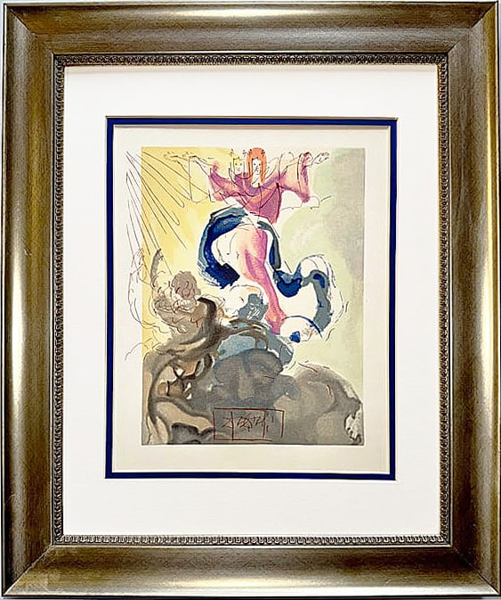 Salvador Dali Wood Block from 1964: Salvador Dali Wood Block from 1964 Approx 22x20 inches Includes certificate.