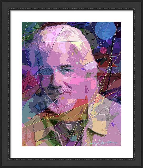 David Lloyd Glover (American, 1949) Michael-McDonald-Original Mixed Media Painting on canvas by: David Glover (American, 1949) Michael-McDonald-Original Mixed Media Painting on canvas by David Lloyd GloverMichael McDonald Original Mixed Media Painting on canvas by David Lloyd Glover Original One 