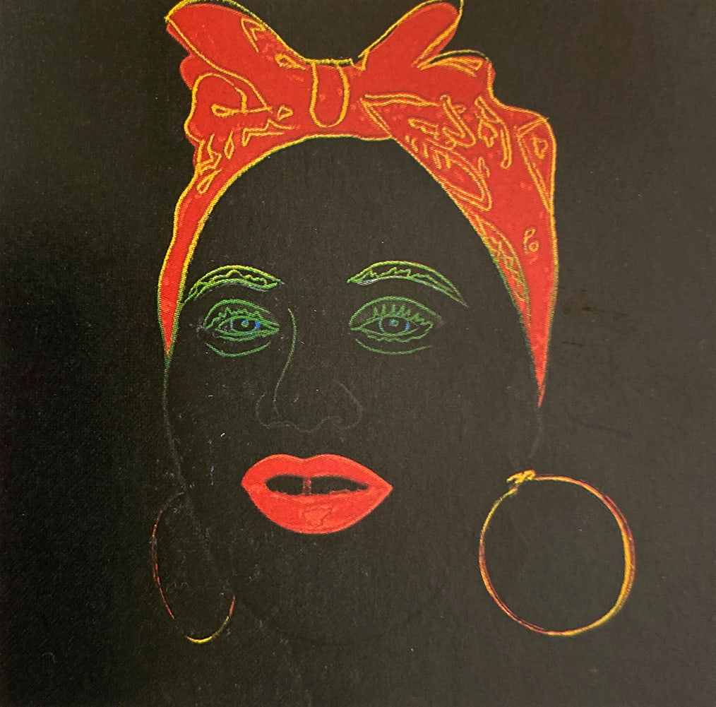 Andy Warhol (American, 1928-1987) Serigraph Screenprint Mammy 1981 from the Myths Suite: Andy Warhol (American 1928-1987) Serigraph Screenprint Mammy 1981 from the Myths SuiteAndy Warhol Mammy. Serigraph Screenprint and Colophon with Diamond Dust. 1981. 38x38 inches approx. This working t