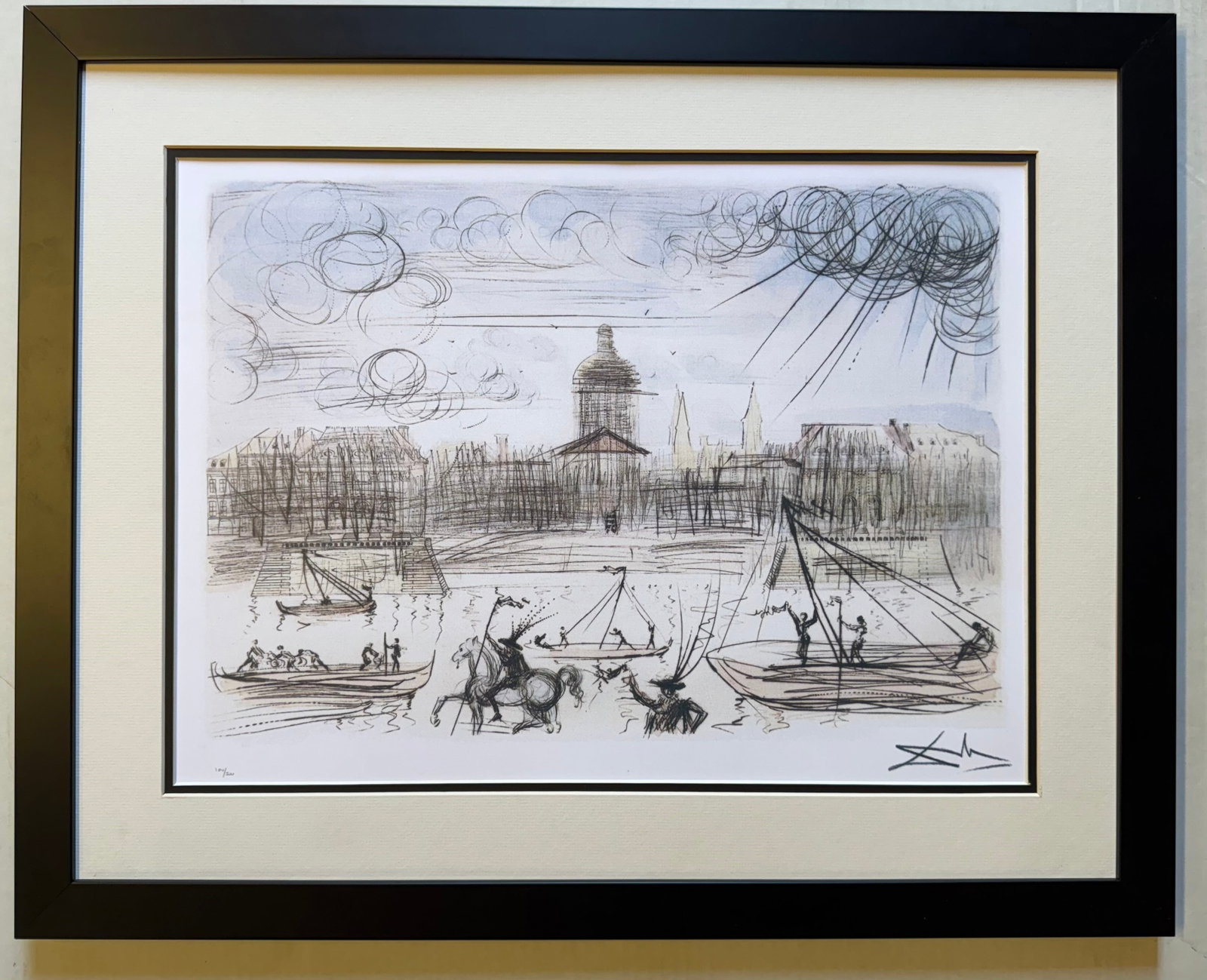 Salvador Dali (Spanish 1904-1989) Limited Edition lithograph Academy of Beaux Arts: Salvador Dali (Spanish 1904-1989) Limited Edition Academy of Beaux Arts Salvador Dali Limited Edition Lithograph Signed by the artist in the plate. this is numbered as well. This comes custom framed a