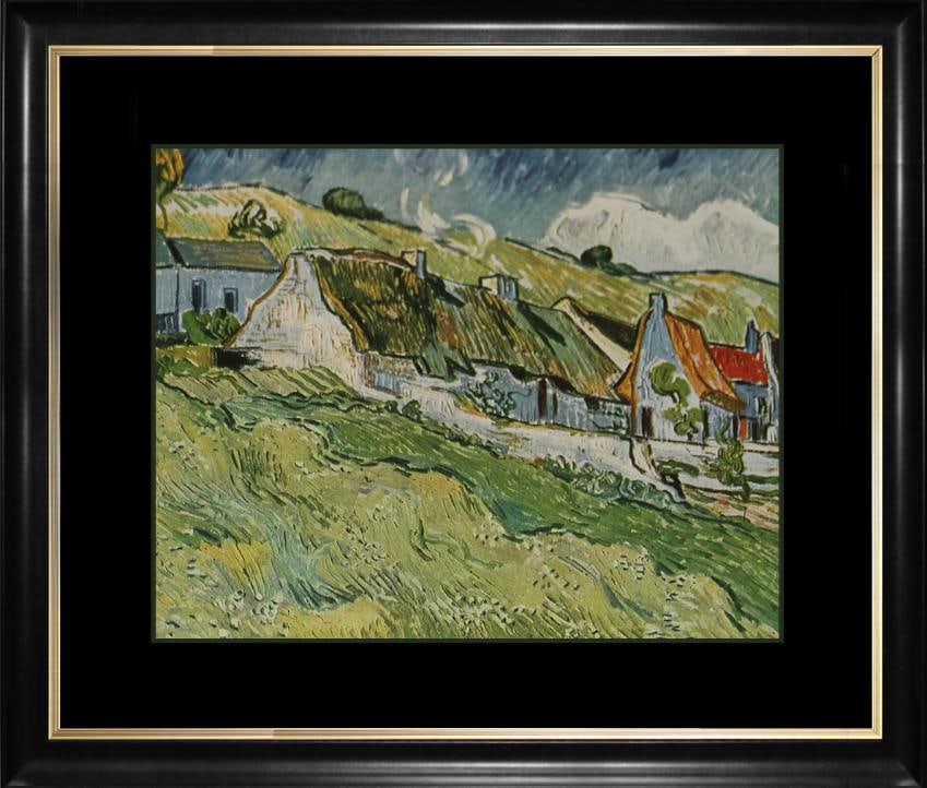 Vincent Van Gogh (Netherlands 1853-1890) Hand Embellished Painting canvas after Van Gogh: Vincent Van Gogh (Netherlands 1853-1890) Hand Embellished oil and ink canvas after Vincent Van Gogh Approx 29 x 36 inches. Custom framed. Includes documentation Limited Edition. Art Artwork Artist.
