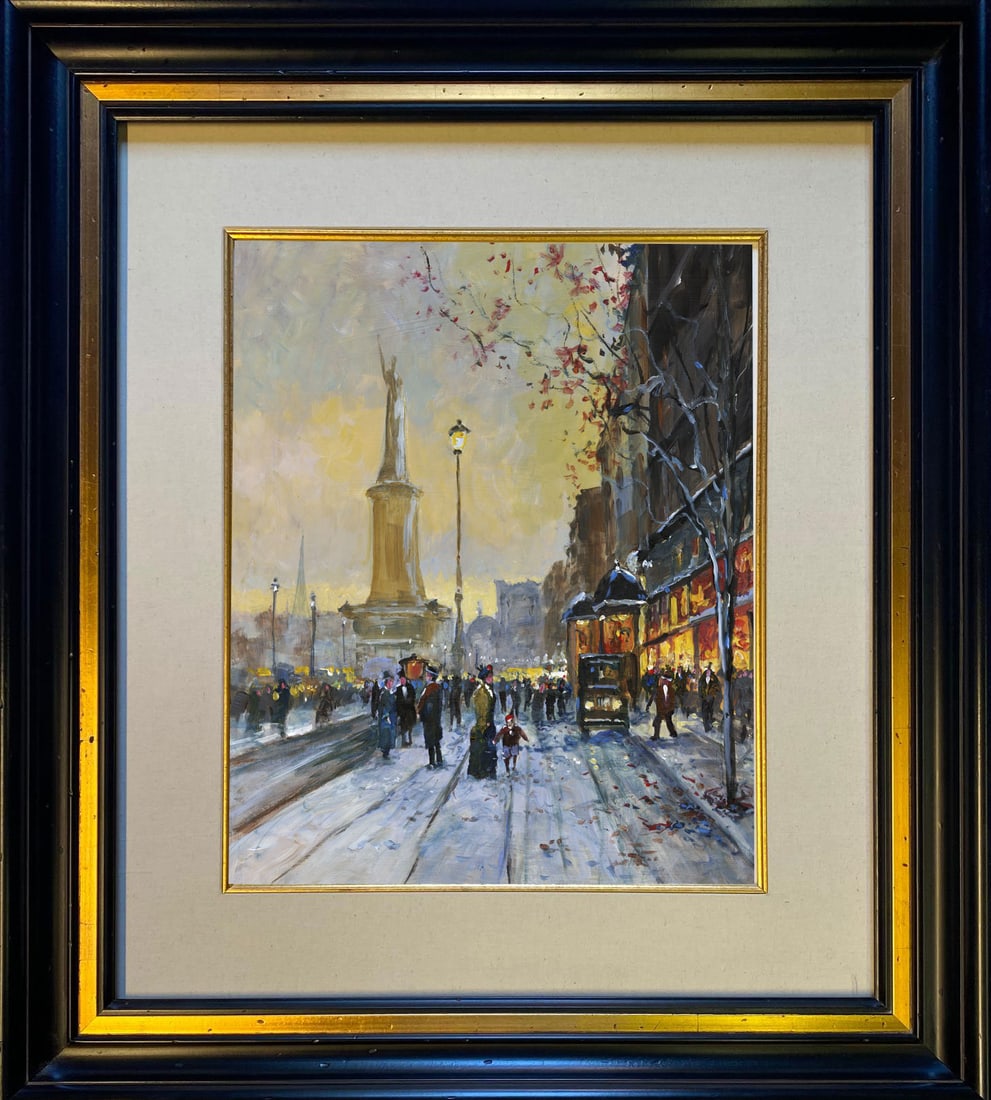 Michael Schofield (American 1947) Original on canvas: Michael Schofield (American 1947) Original Painting on canvas. Approx. 40x30 inches. One-of-a-kind original. Hand signed by the artist. Includes certificate of authenticity. This work was purchased