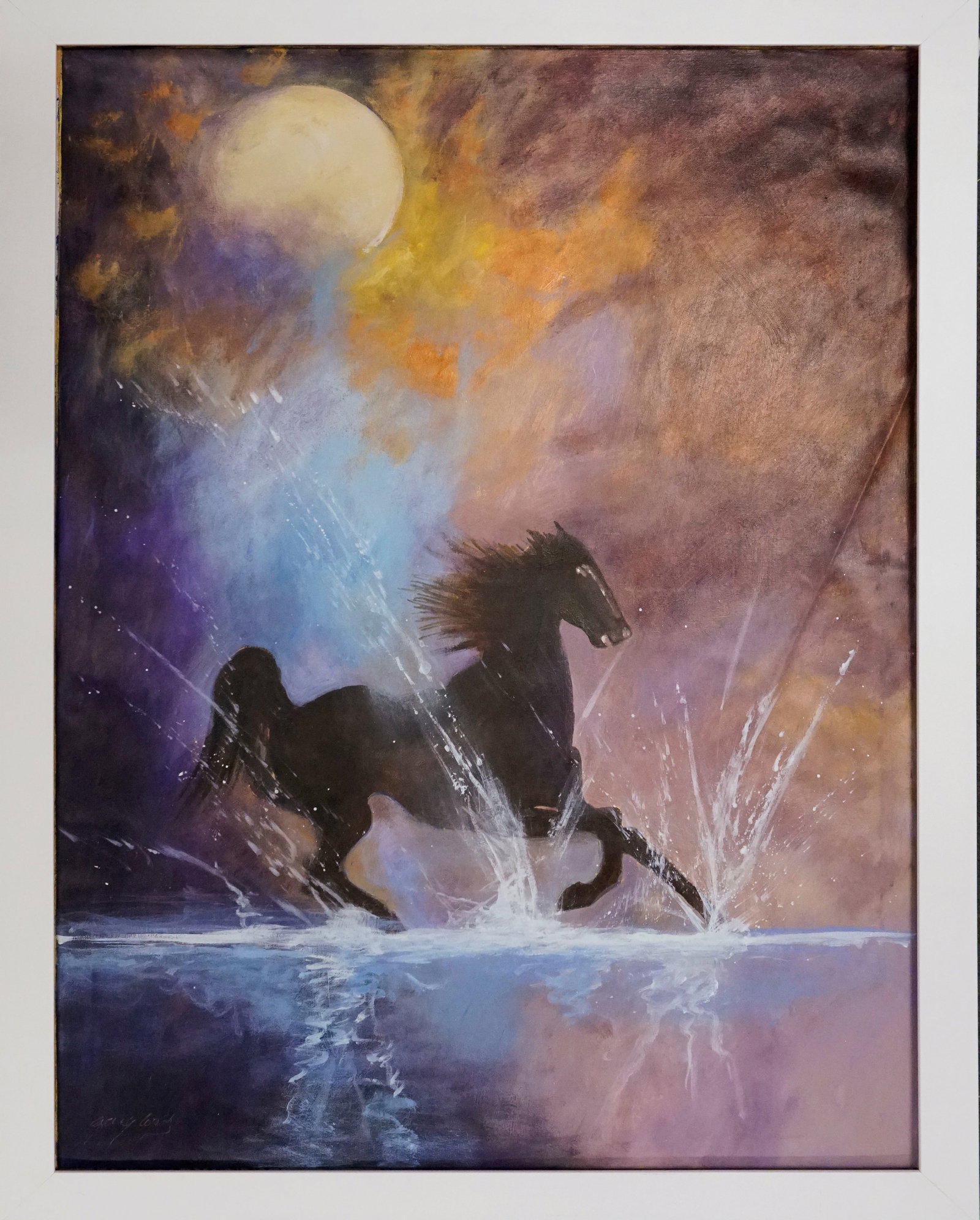 Gaylord Soli (American 1939) Original Mixed Media Painting on canvas: Gaylord Soli (American 1939) Original Mixed Media Painting on canvasOriginal Mixed Media Painting on canvas 40x30 inches image size One of a kind original Hand signed by the artist Custom framed and i