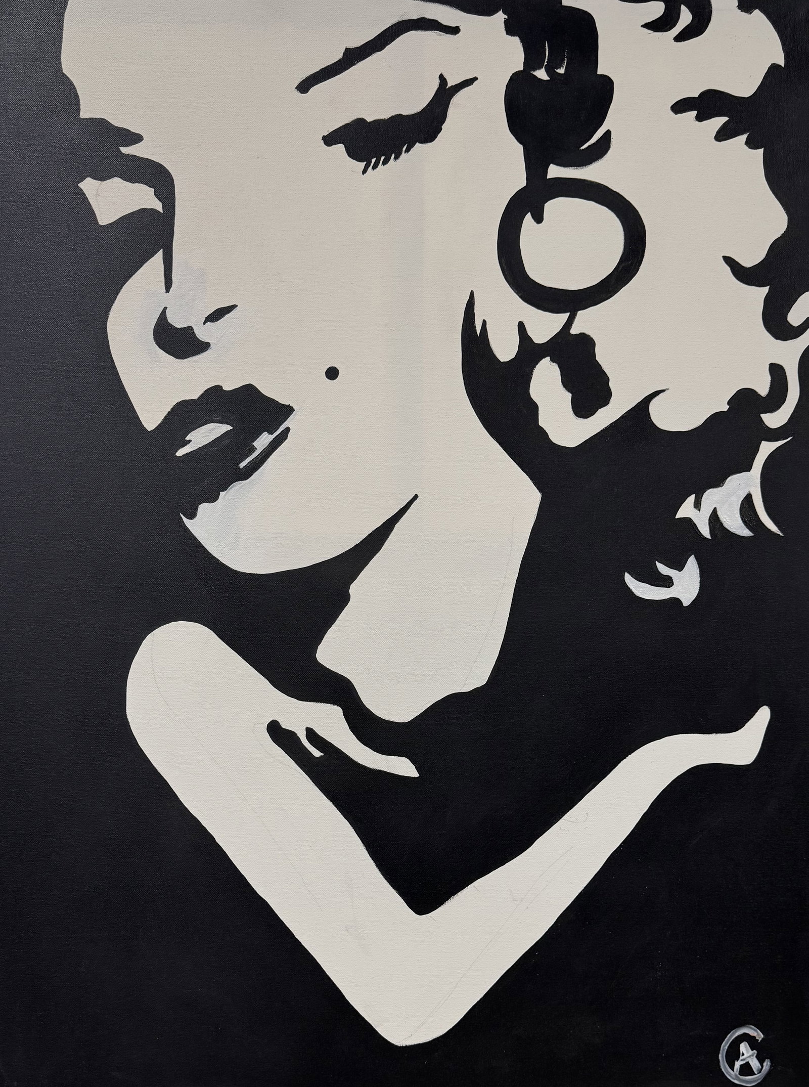 Art Chorny. Marilyn. Original Painting. 40x30 inches.: Art Chorny. Marilyn. Original Painting. 40x30 inches. One of a kind original Hand signed by the artist. Includes certificate of authenticity. This comes framed. Art Artwork Artist.