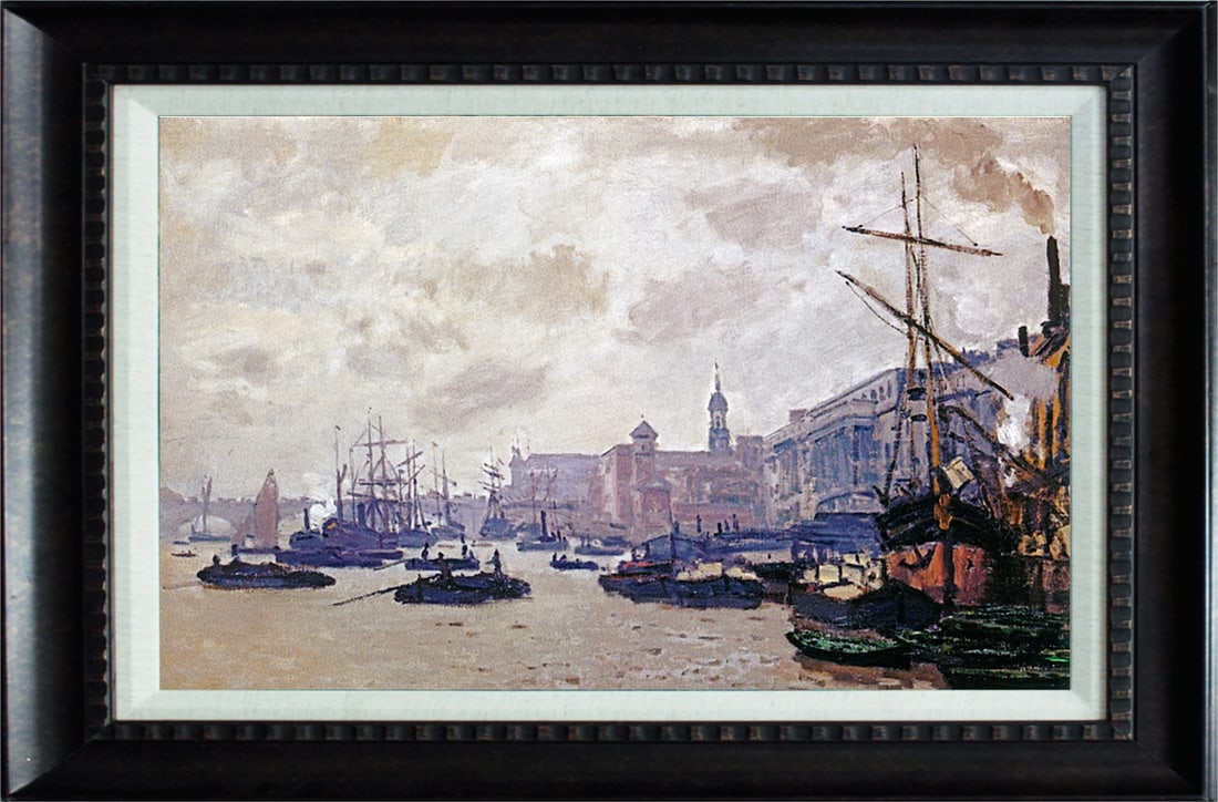Claude Monet (French 1840-1926) Port of London after Claude Monet after Monet landscape Hand (1 of 1)