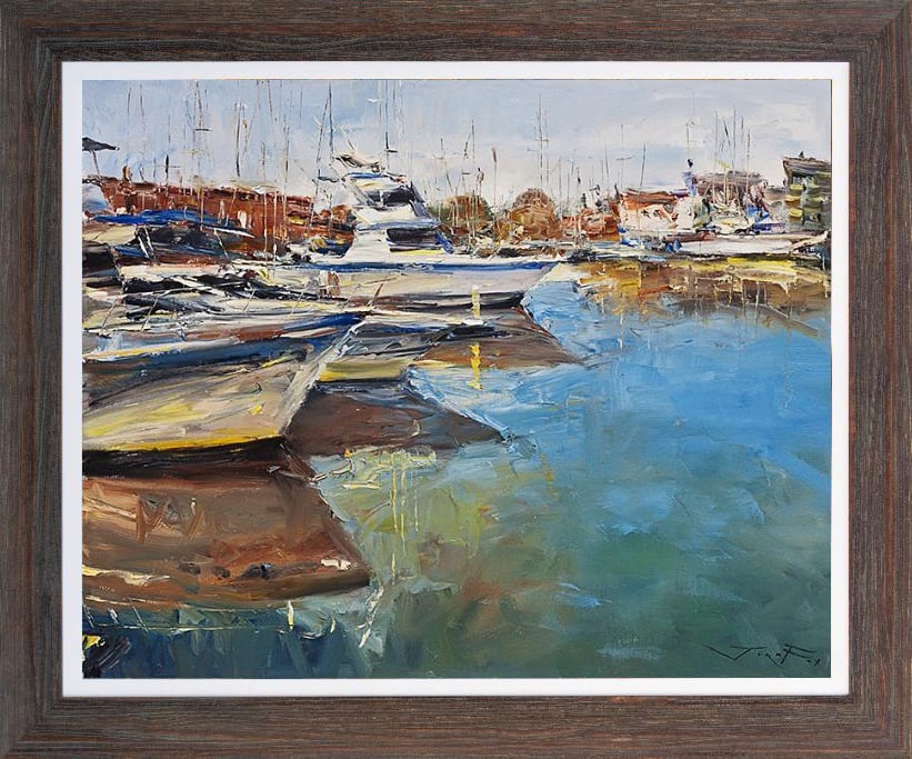 Jorn Fox (American 1954) Original Painting on canvas: Original oil painting on canvas Approx 30x40. One-of-a-kind original. Hand signed by the artist Jorn Fox (American 1954) Custom Framed. Includes certificate of authenticity. This work was purchased di