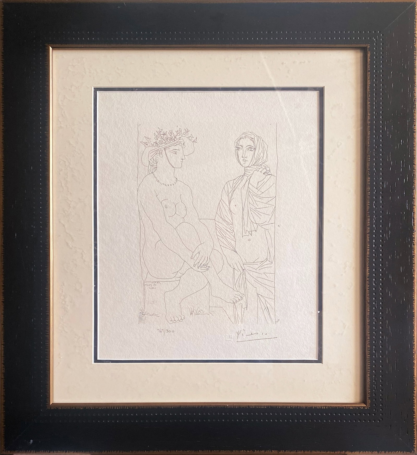 Pablo Picasso (Spanish 1881-1973) lithograph with museum official stamp limited edition of 300: Pablo Picasso (Spanish 1881-1973) Lithograph from 1990-1992 Suite Vollard. Authorized by the Picasso Family. Each piece is numbered from an edition of 300, and includes the museum stamp on the back wi